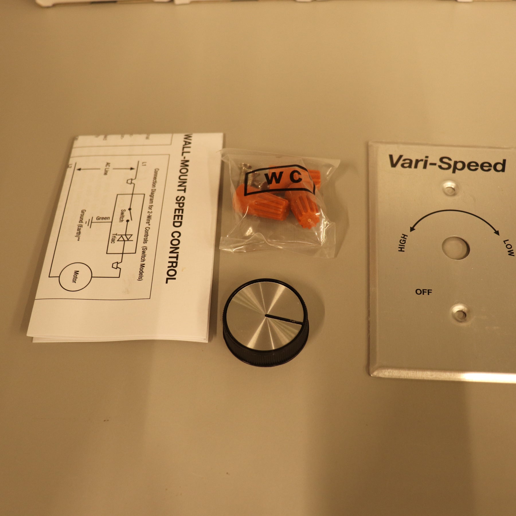 10 KB Electronics Solid State Fan Motor Speed Control 5A FLA 30A LRA KBWC-15K