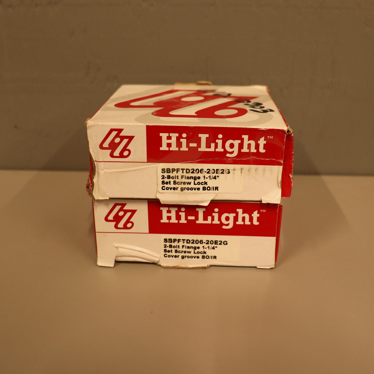 (2) HLU Hi-Light 2-Bolt Flange Bearing 1.25" SBPFTD206-20E2G