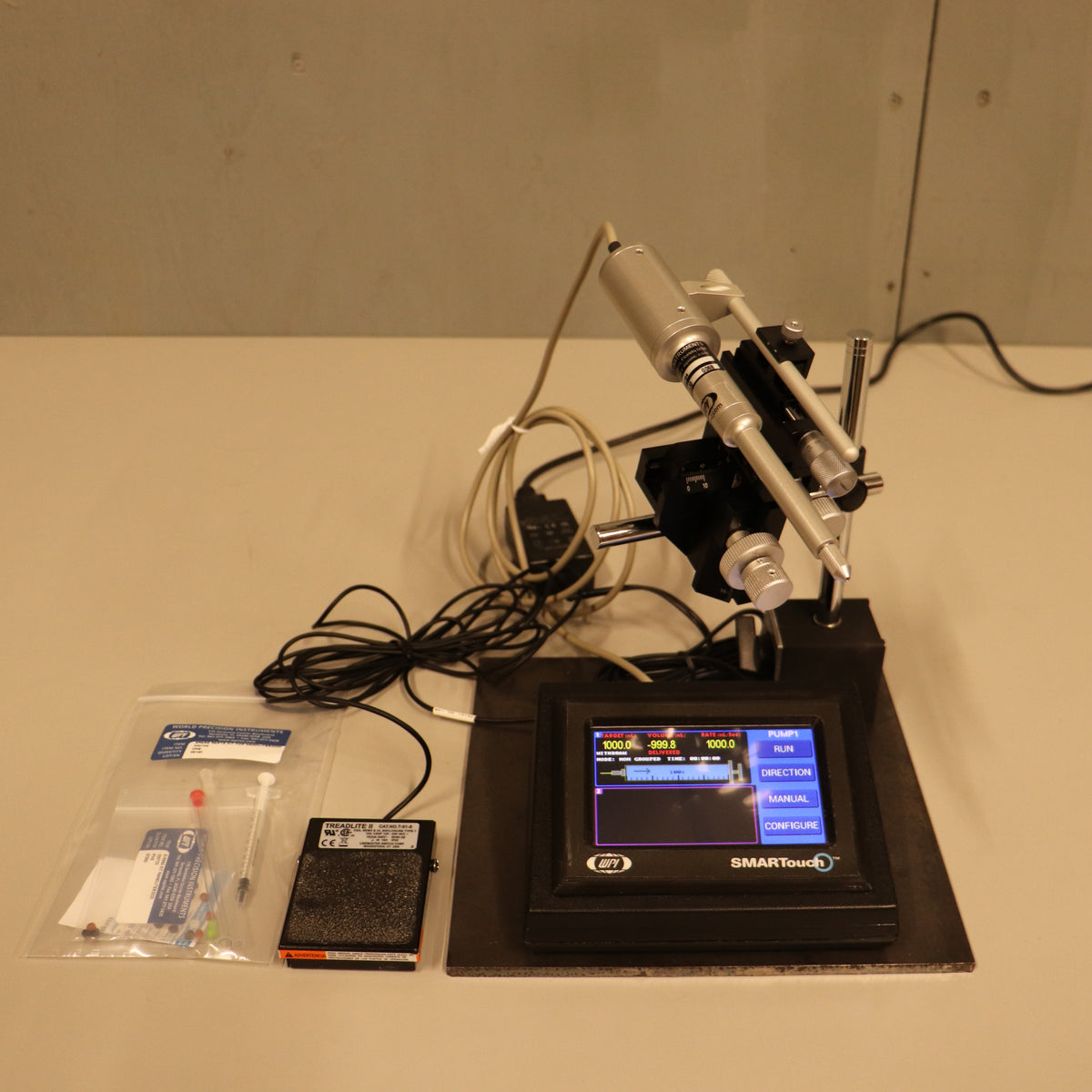 WPI Nanoliter 2020 w/ Micro-2T SmartTouch Controller + 300704 Injector Head