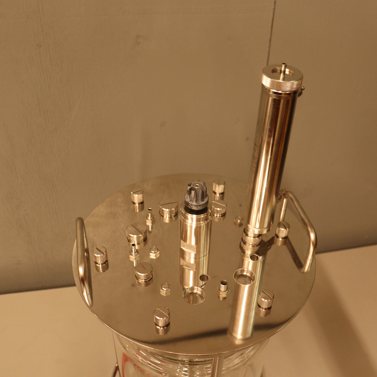 Sartorius Stedim 10L Jacketed Double Wall Glass Bioreactor Fermenter Vessel