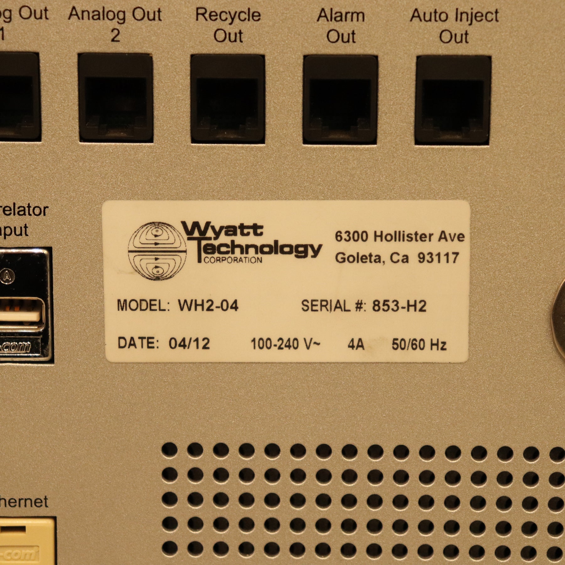 Wyatt Dawn Heleos II MALS Detector WH2-04 w/ Astra