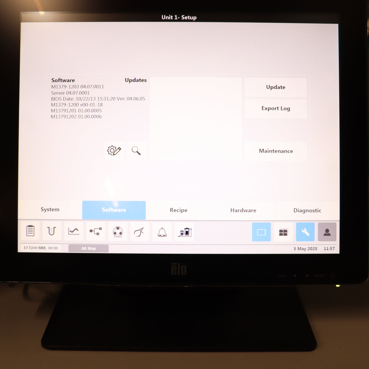 Eppendorf BioFlo 320 Fermenter Bioreactor w/ 1L Jacketed Vessel