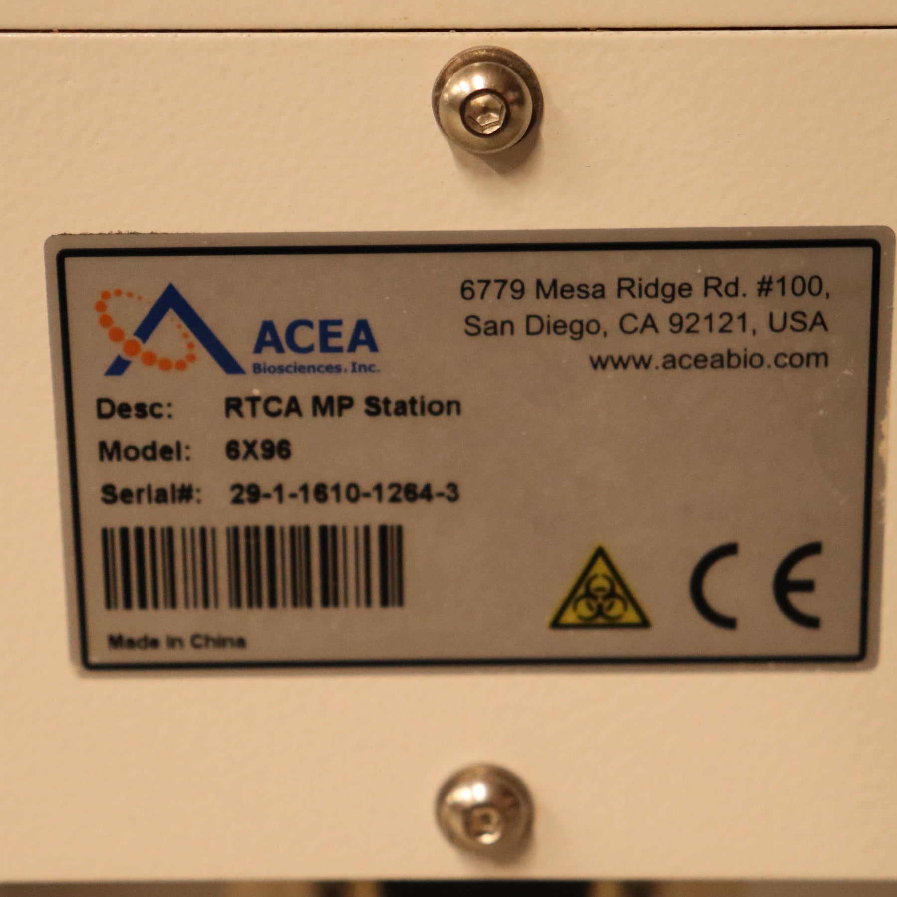 Agilent Acea xCELLigence RTCA + RTCA MP 6x96 Real Time Cell Analysis