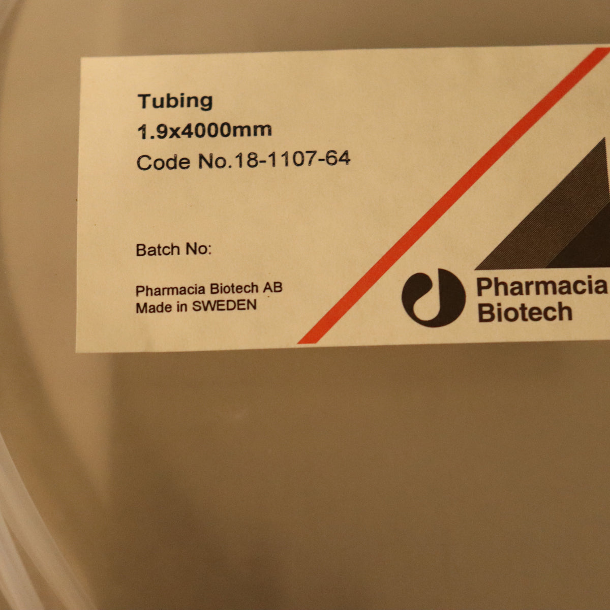 4-Pack GE Amersham Cytiva Flanged Tubing, 4000mm, ID 1.9mm OD 2.7mm 18110764