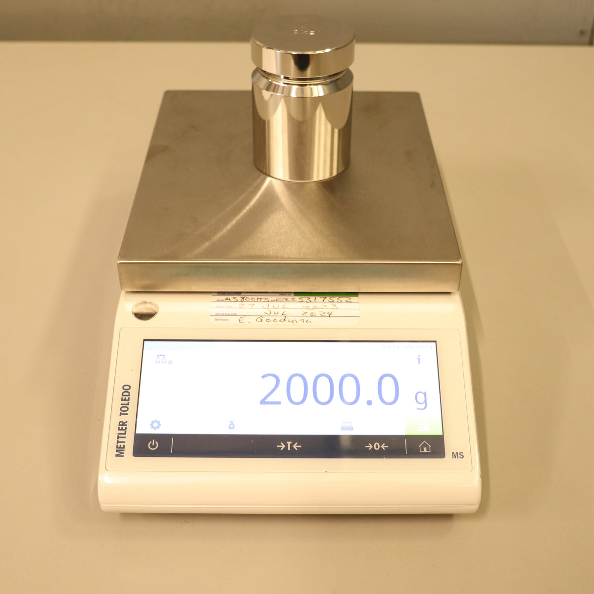 Mettler Toledo Precision Balance MS8001TS/00 100mg Readability