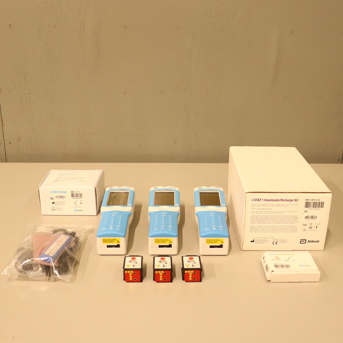 3x Abbott i-STAT 1 300W Wireless Blood Analyzer System w/Accessories