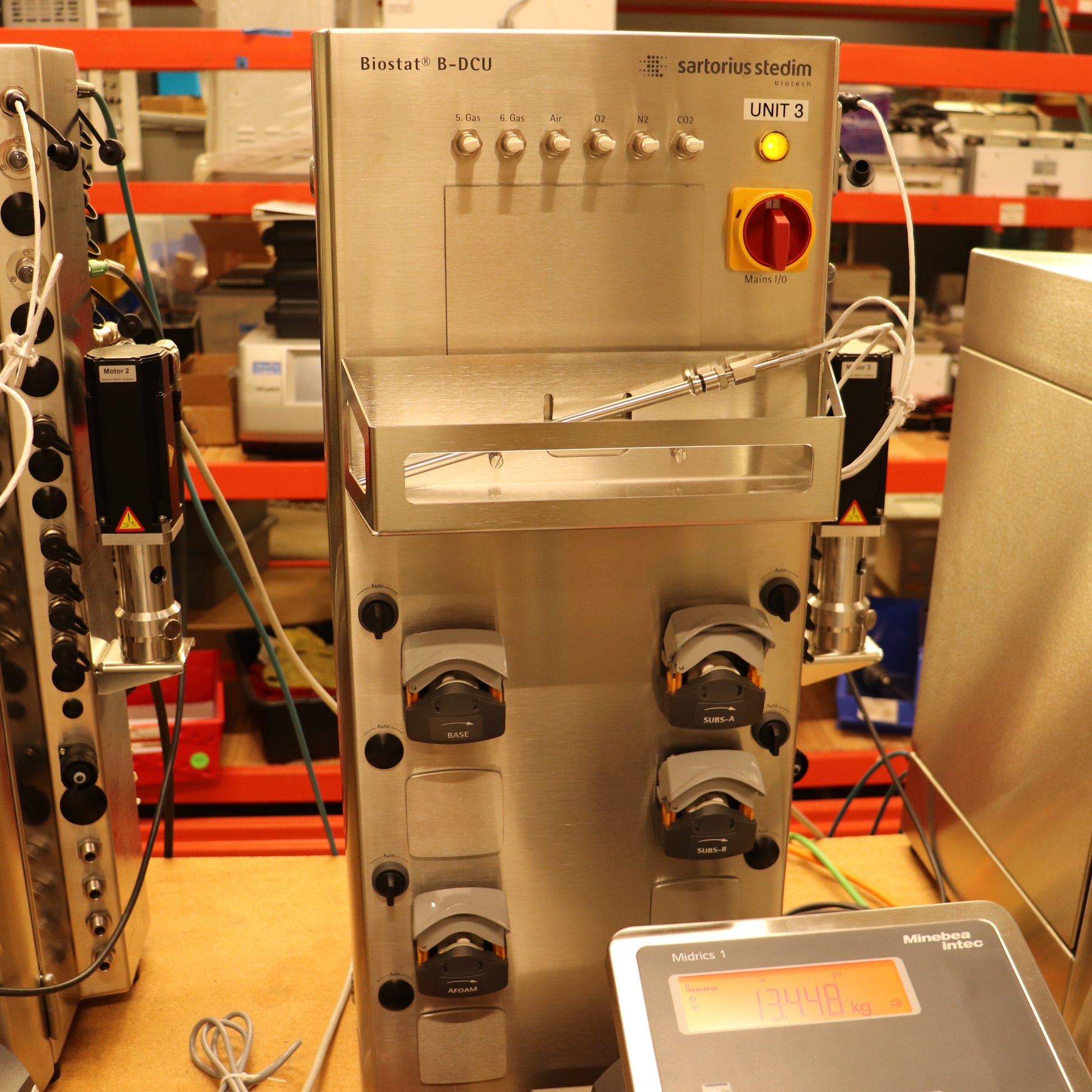 2022 Sartorius Biostat B-DCU 6-Station Bioreactor w/ 2L SU Cell Culture Vessels