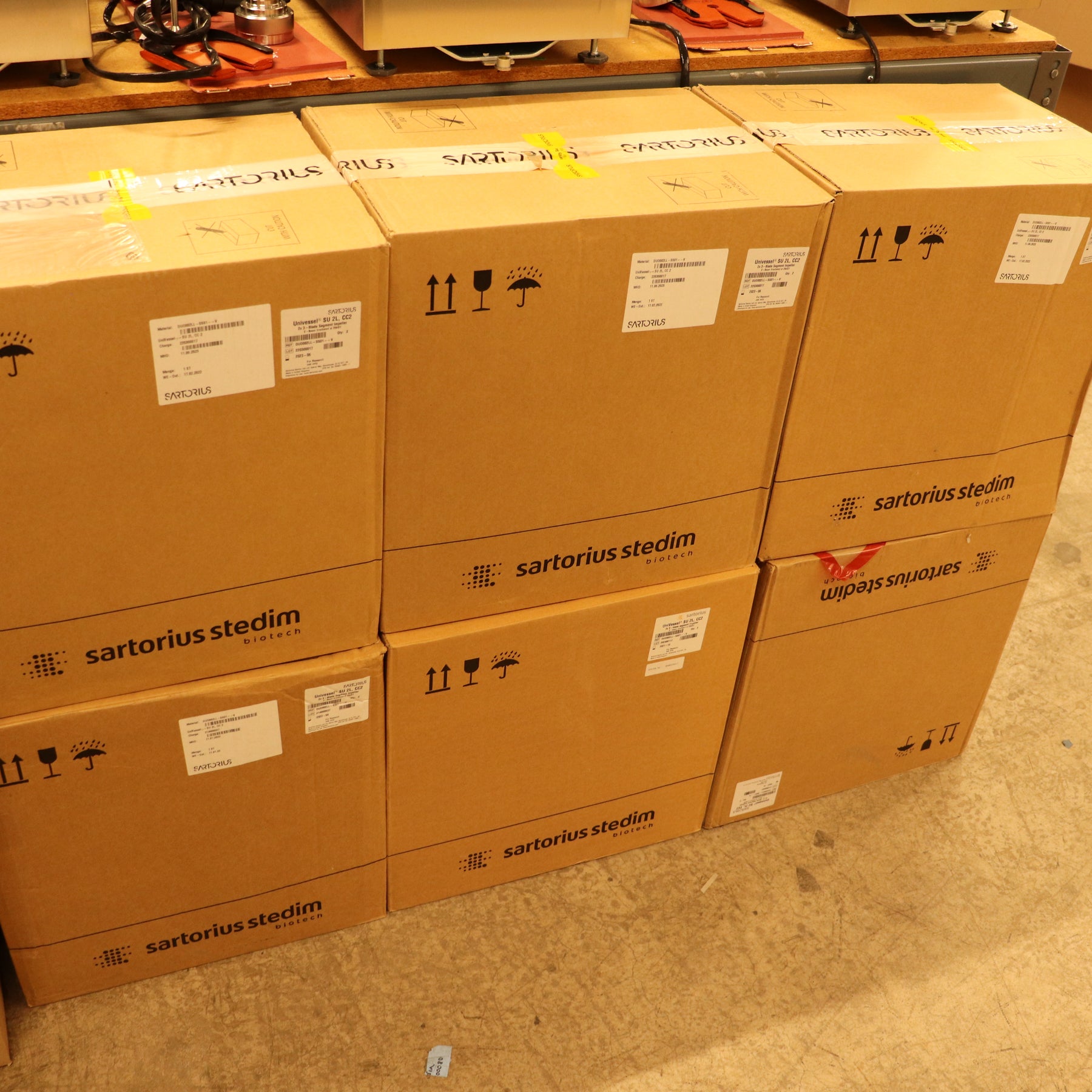 2022 Sartorius Biostat B-DCU 6-Station Bioreactor w/ 2L SU Cell Culture Vessels