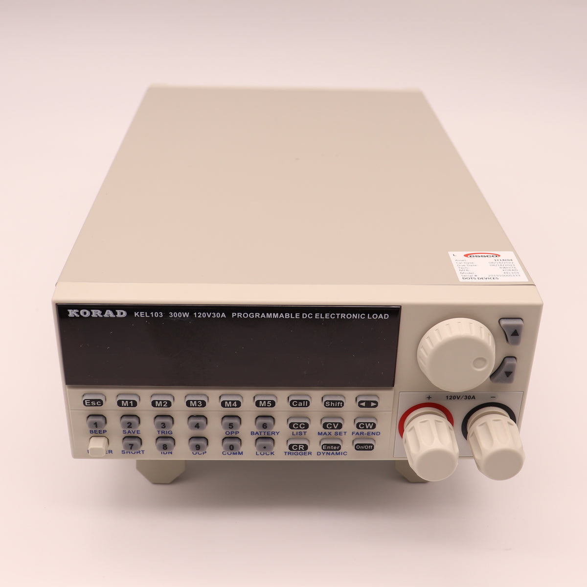KORAD 300W 120V30A Programmable DC Electronic Load KEL103