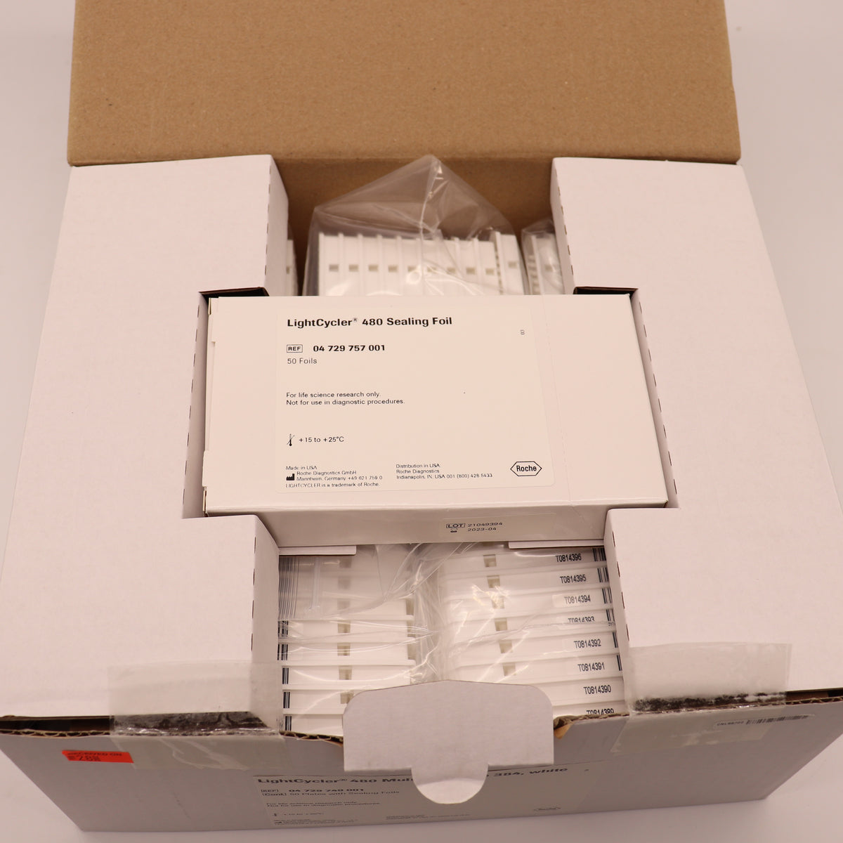 Roche LightCycler 480 Multiwell Plate 384, White W/ Sealing Foils 04729749001