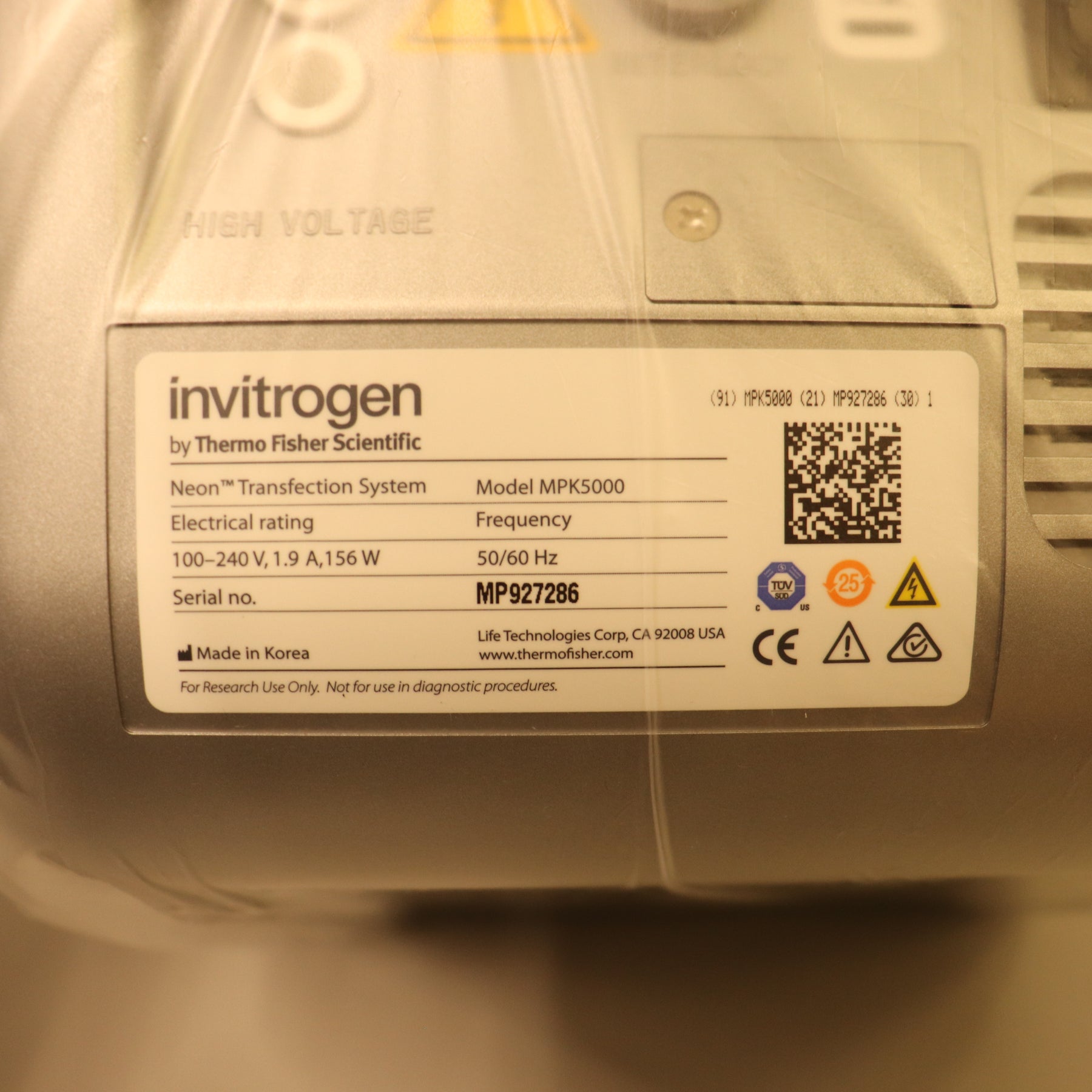 Thermo Invitrogen Neon Transfection System MPK5000