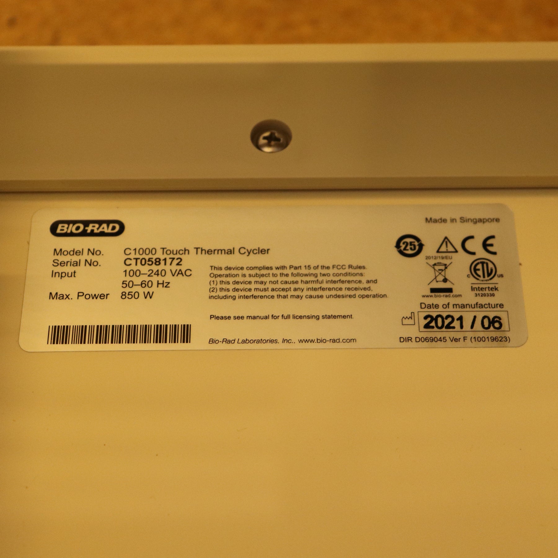 Bio-Rad C1000 Touch Thermal Cycler