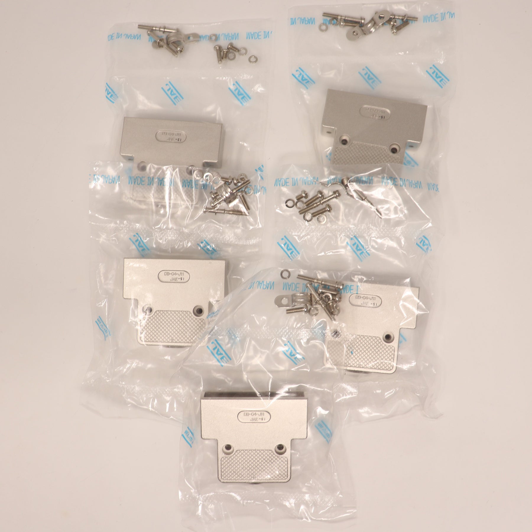 5 Pack JAE D-Sub Backshell Connector DB-C4-J11-S1