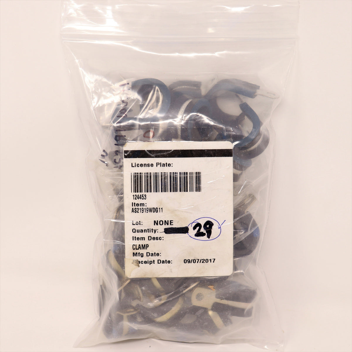 29 Pack Rubber Clamp 13/64" AS21919WDG11