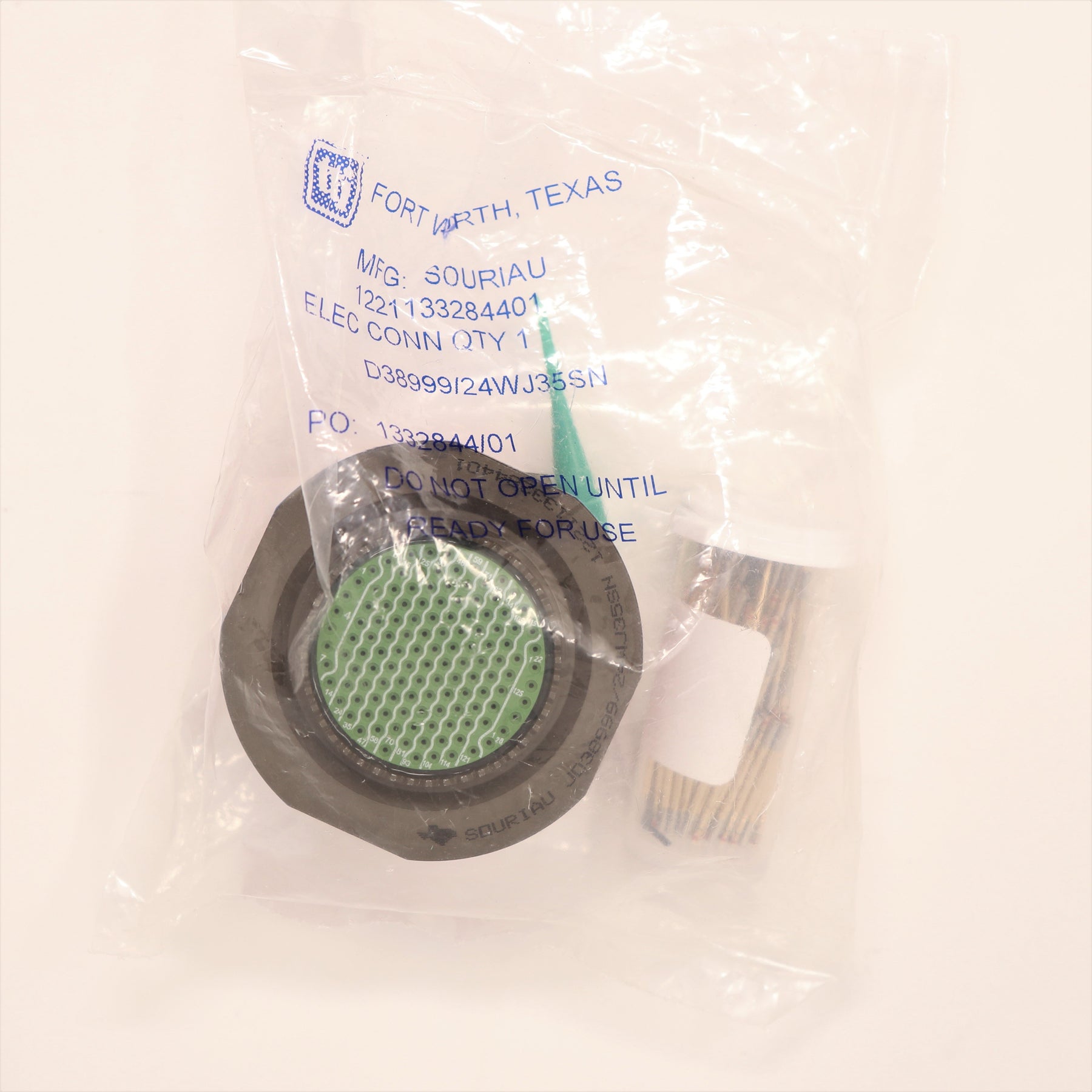 Souriau Size 25 128 Port Circular Connector Socket D38999/24WJ35SN