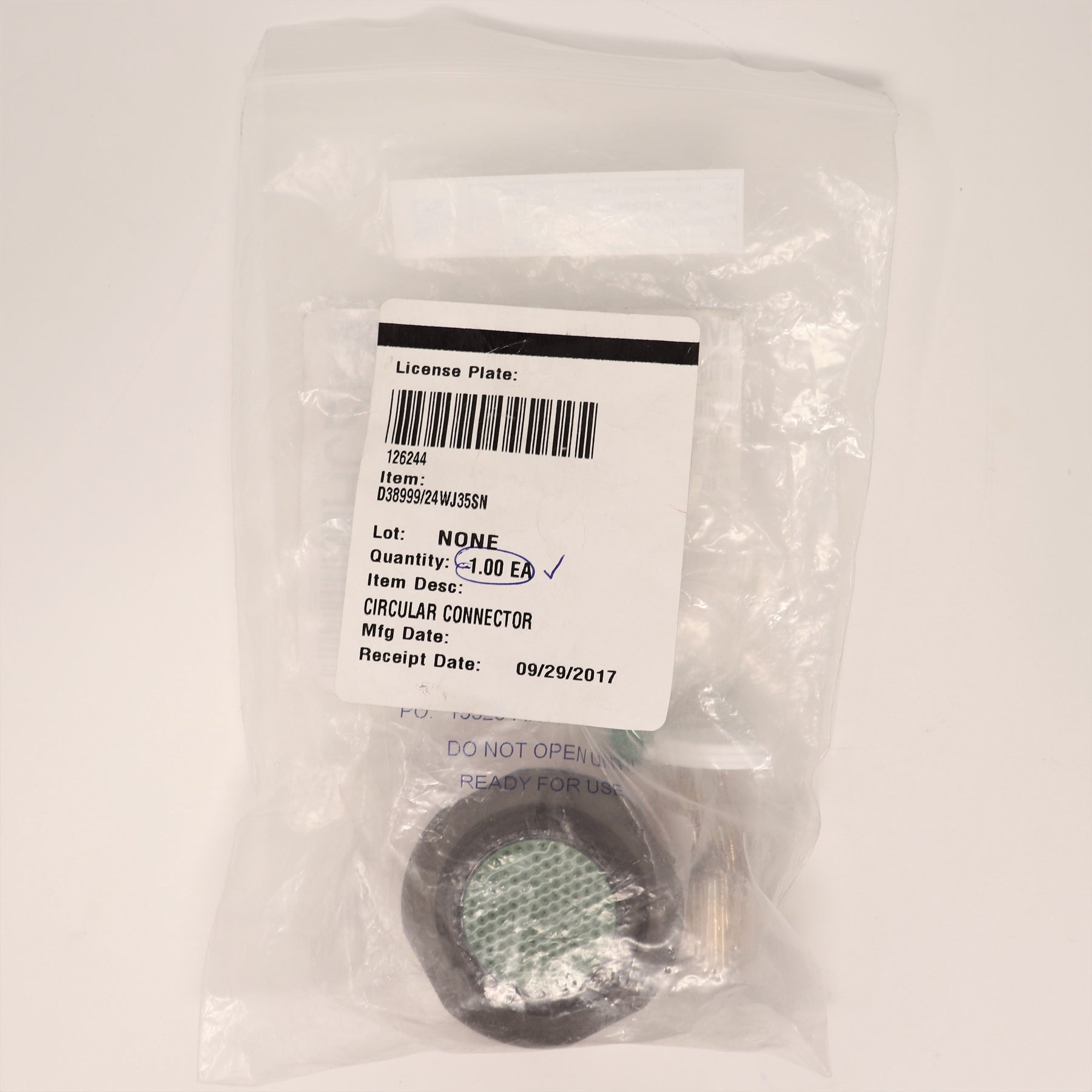 Souriau Size 25 128 Port Circular Connector Socket D38999/24WJ35SN