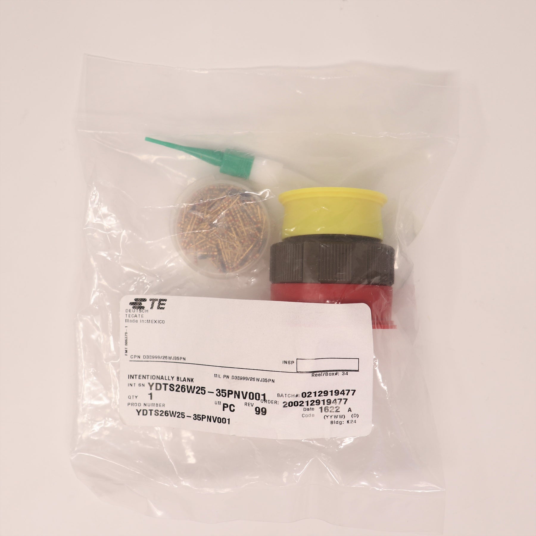 TE Connectivity/Deutsch 128P Circular Connector D38999/26WJ35PN