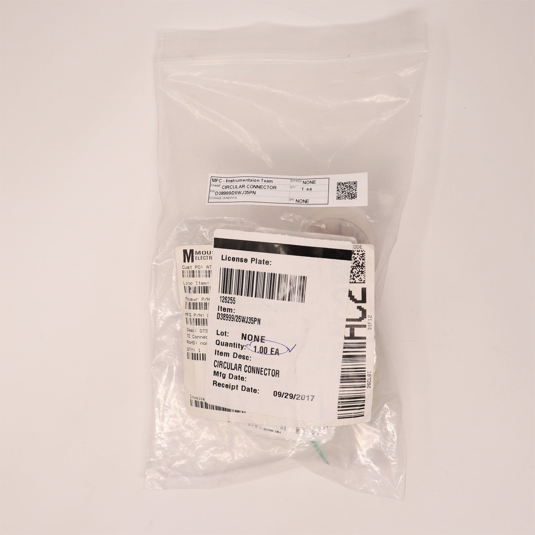 TE Connectivity/Deutsch 128P Circular Connector D38999/26WJ35PN