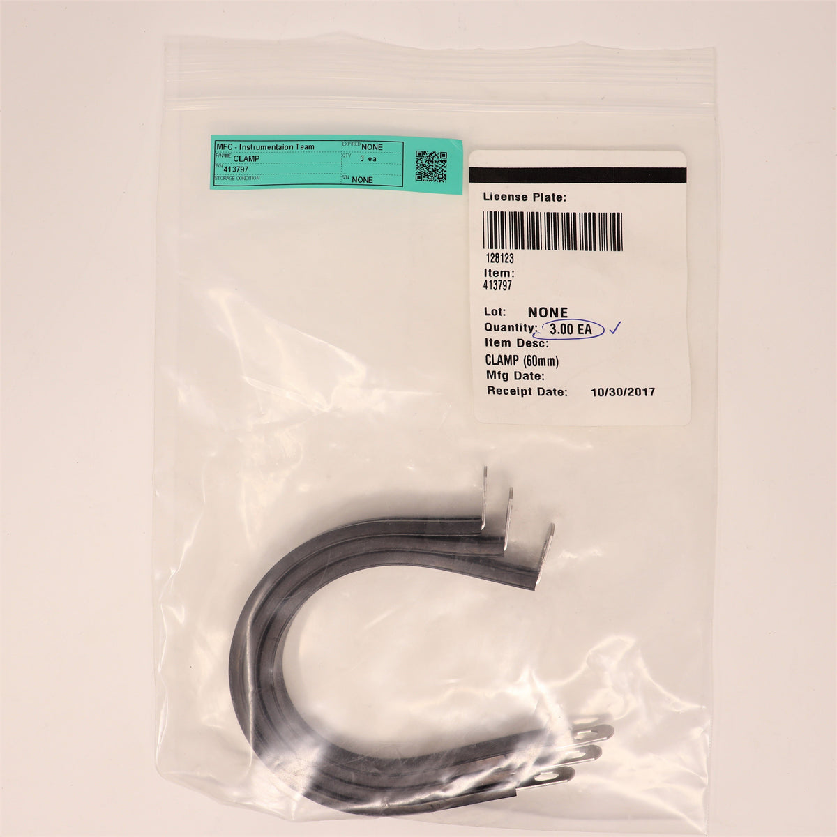 3-Pack Rubber Tube Clamp 60mm P60