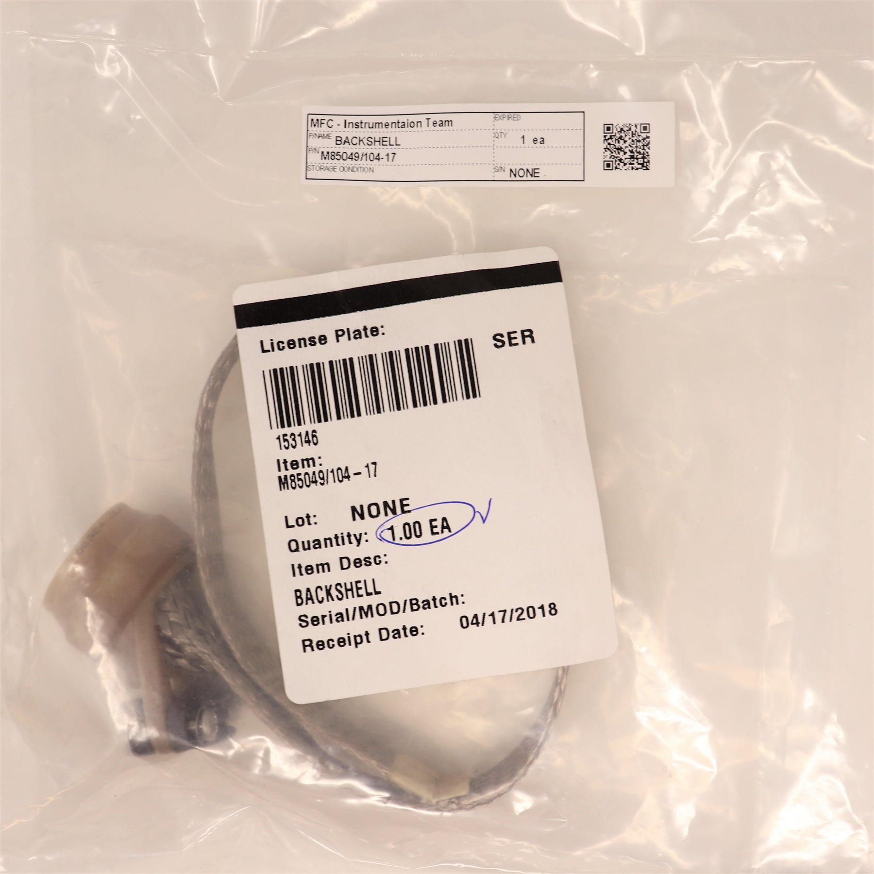 Glenair Backshell M85049/104-17