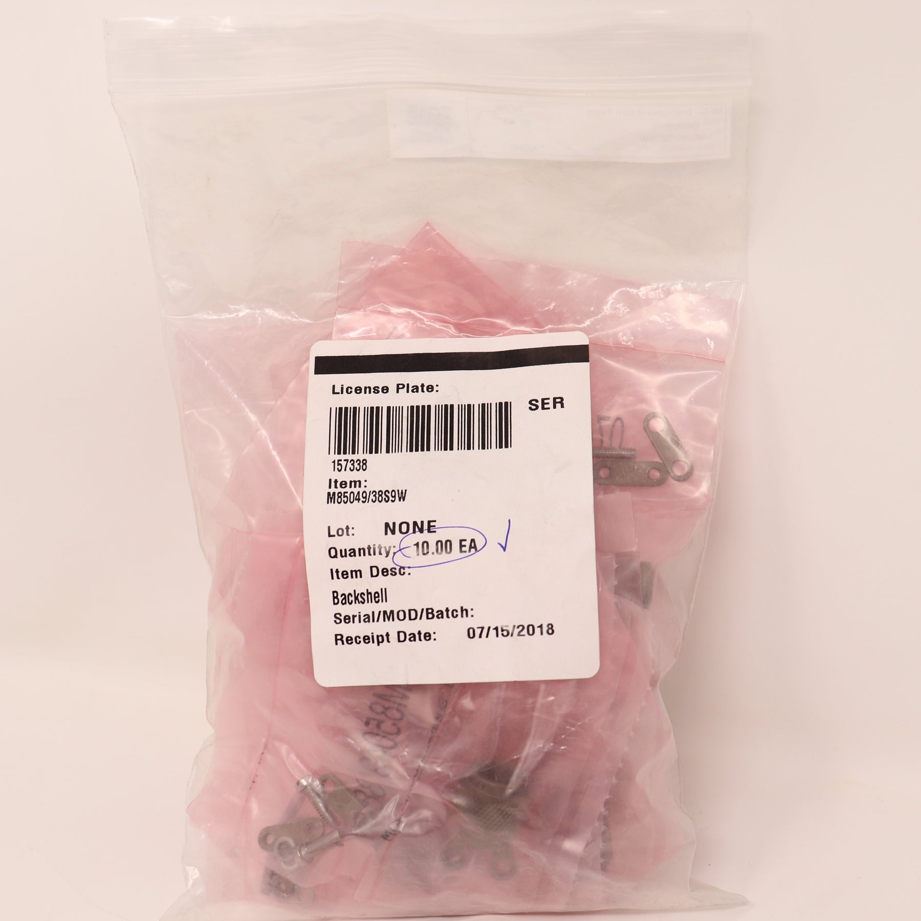 10 Pack Sunbank Circular MIL Spec Strain Relief Backshell M85049/38S9W
