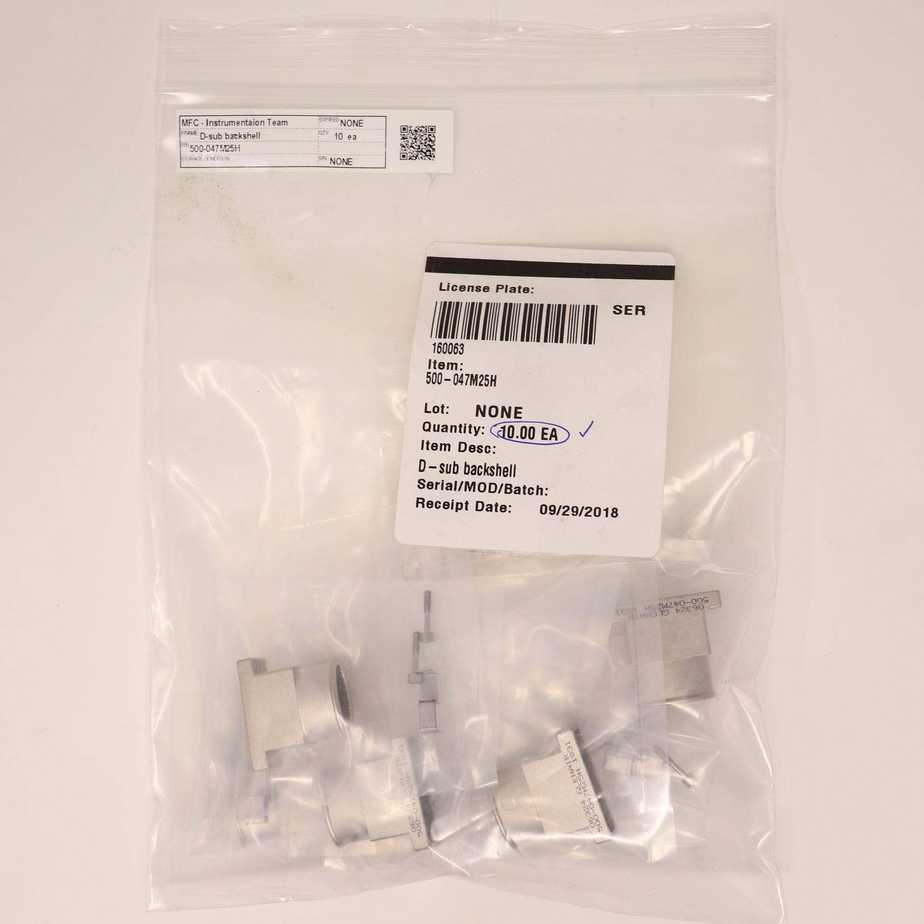 Glenair D-Sub Backshell Connector 500-047M25H