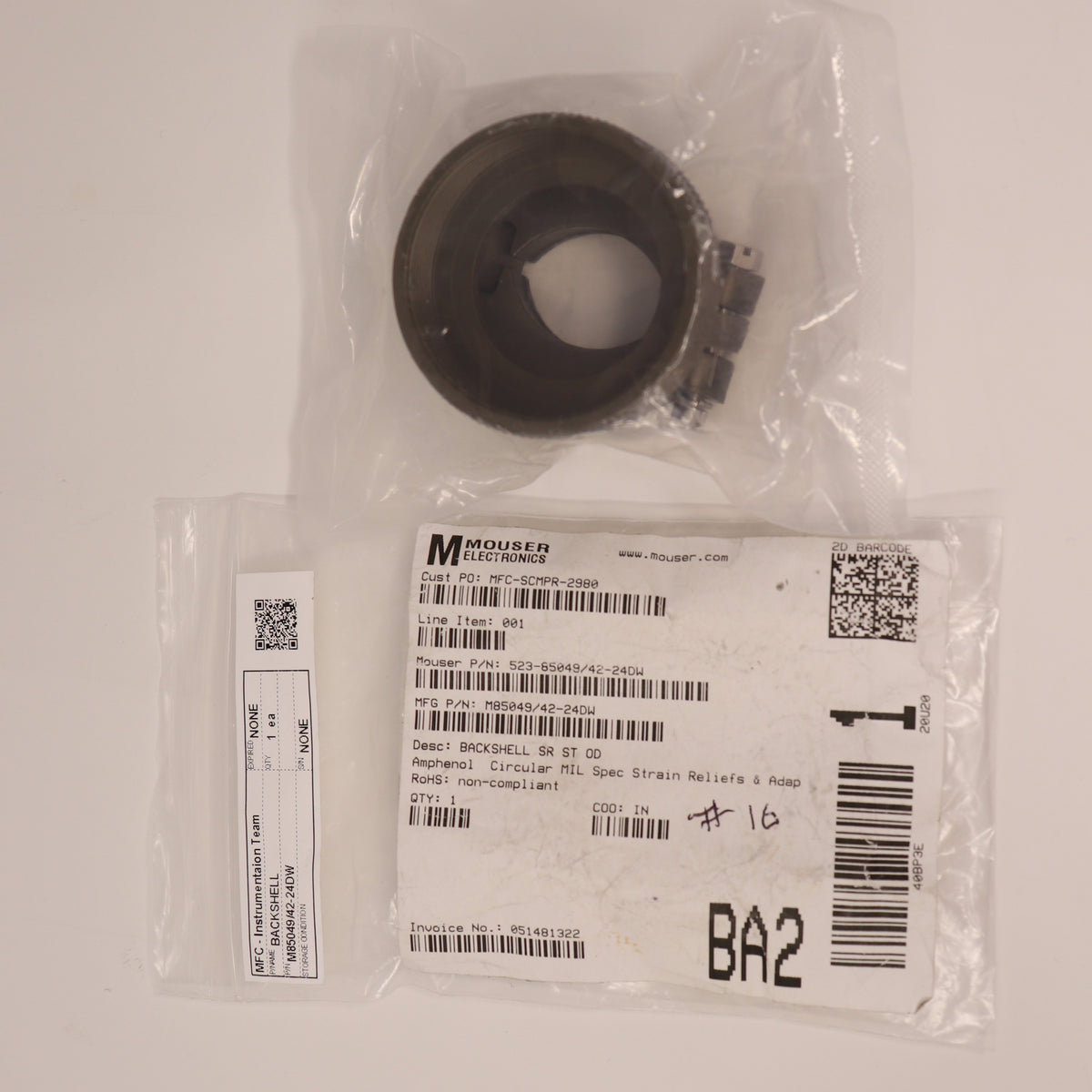 Amphenol Backshell M85049/42-24DW