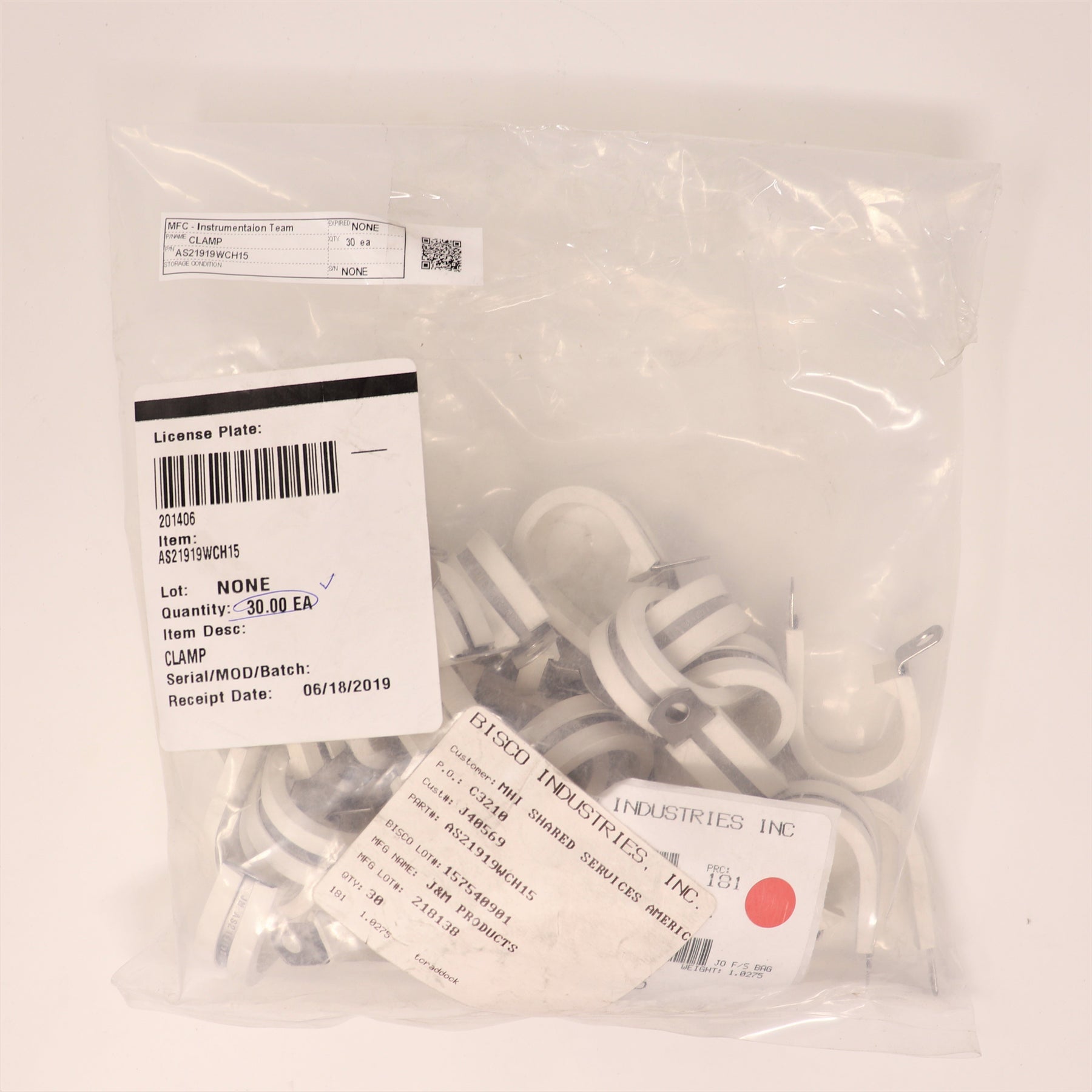 30-Pack JM Clamp AS21919WCH15