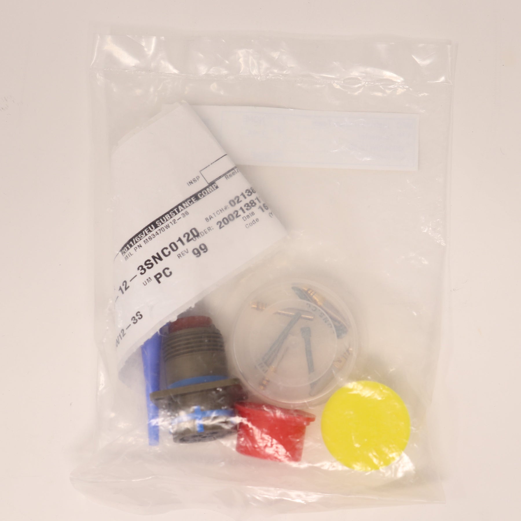 TE Connectivity/Deutsch Circular MIL Spec Connector MS3470W12-3S