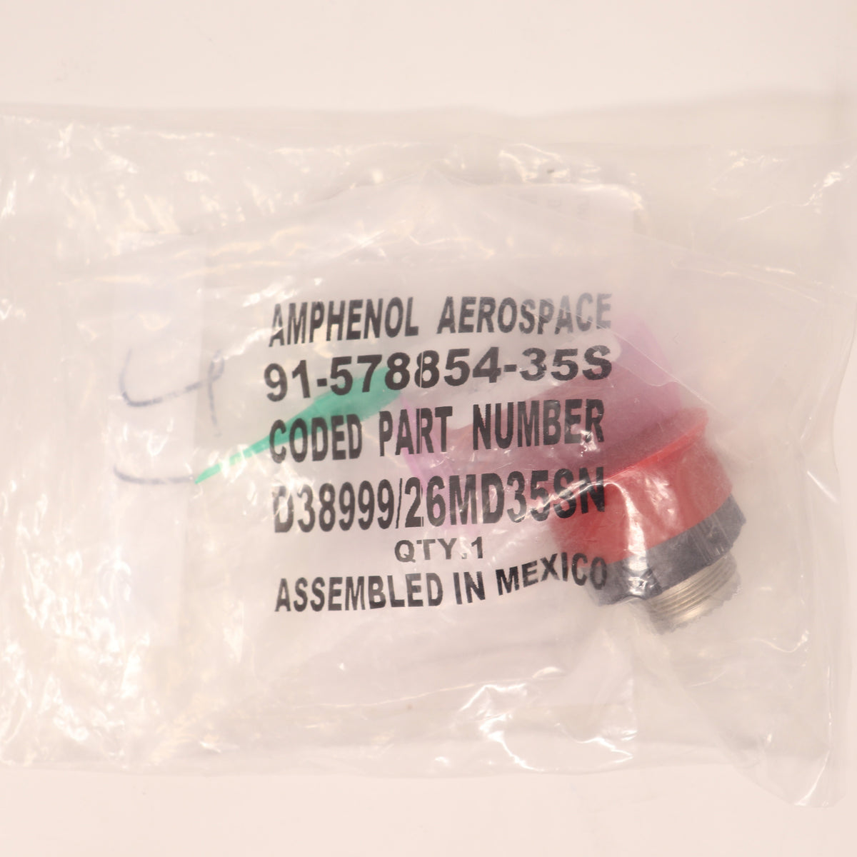 Amphenol CIrcular Connector D38999/26MD35SN