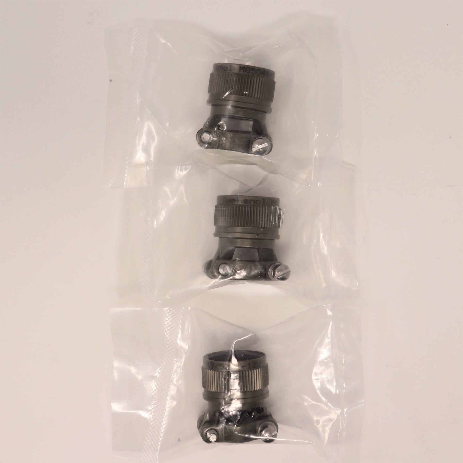 (4) Pack Amphenol Circular Mil-Spec Strain Relief Backshell 85049/52-1-12W