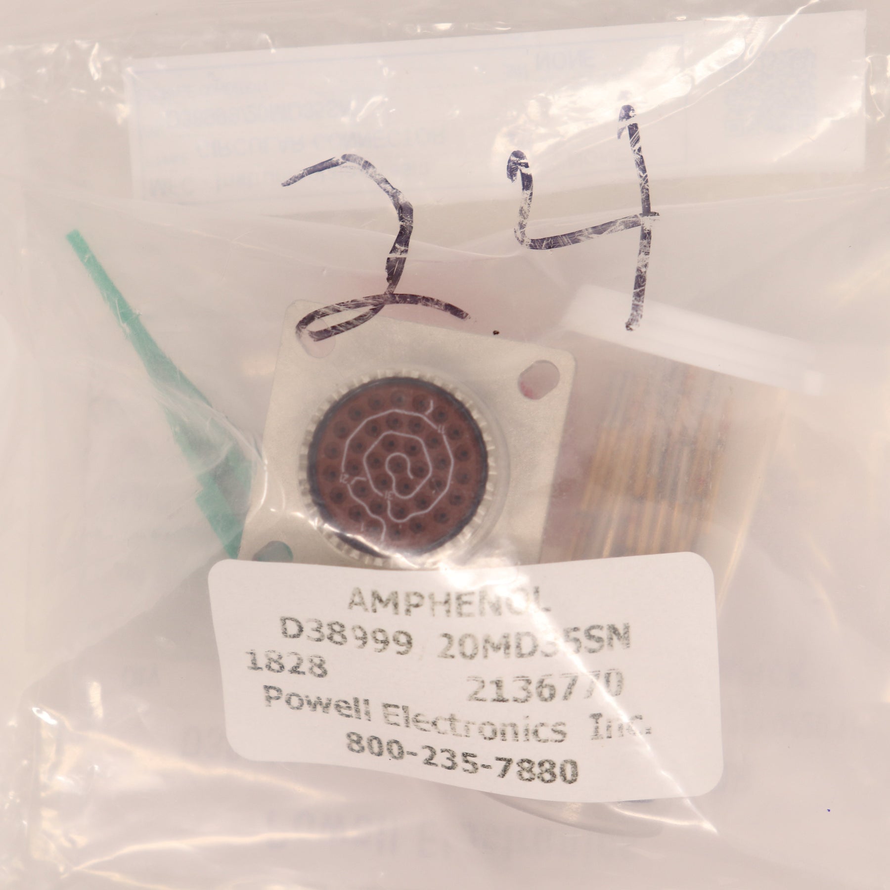 Amphenol Circular MIL Spec Connector D38999/20MD35SN