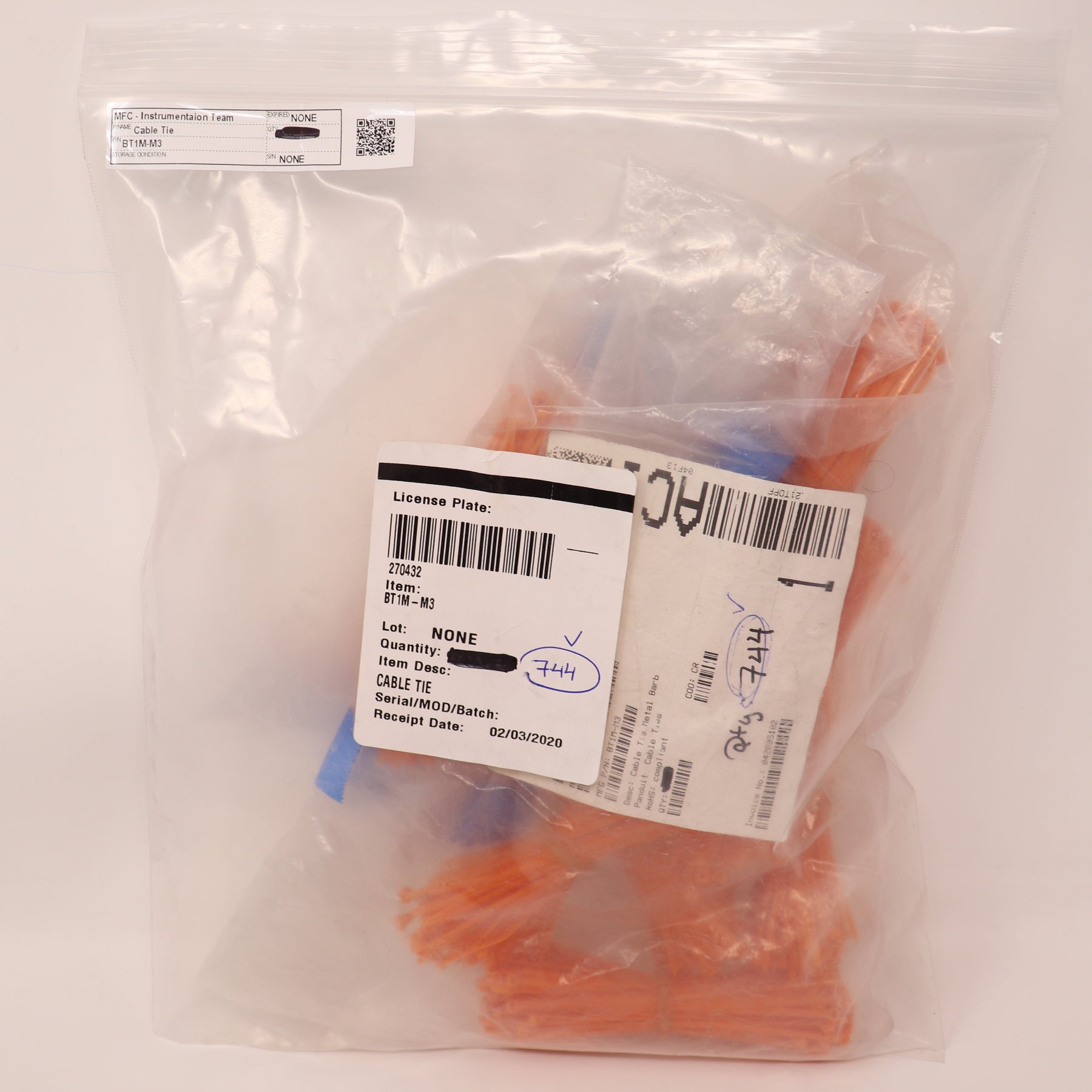 740 Pack Panduit Cable Tie BT1M-M3