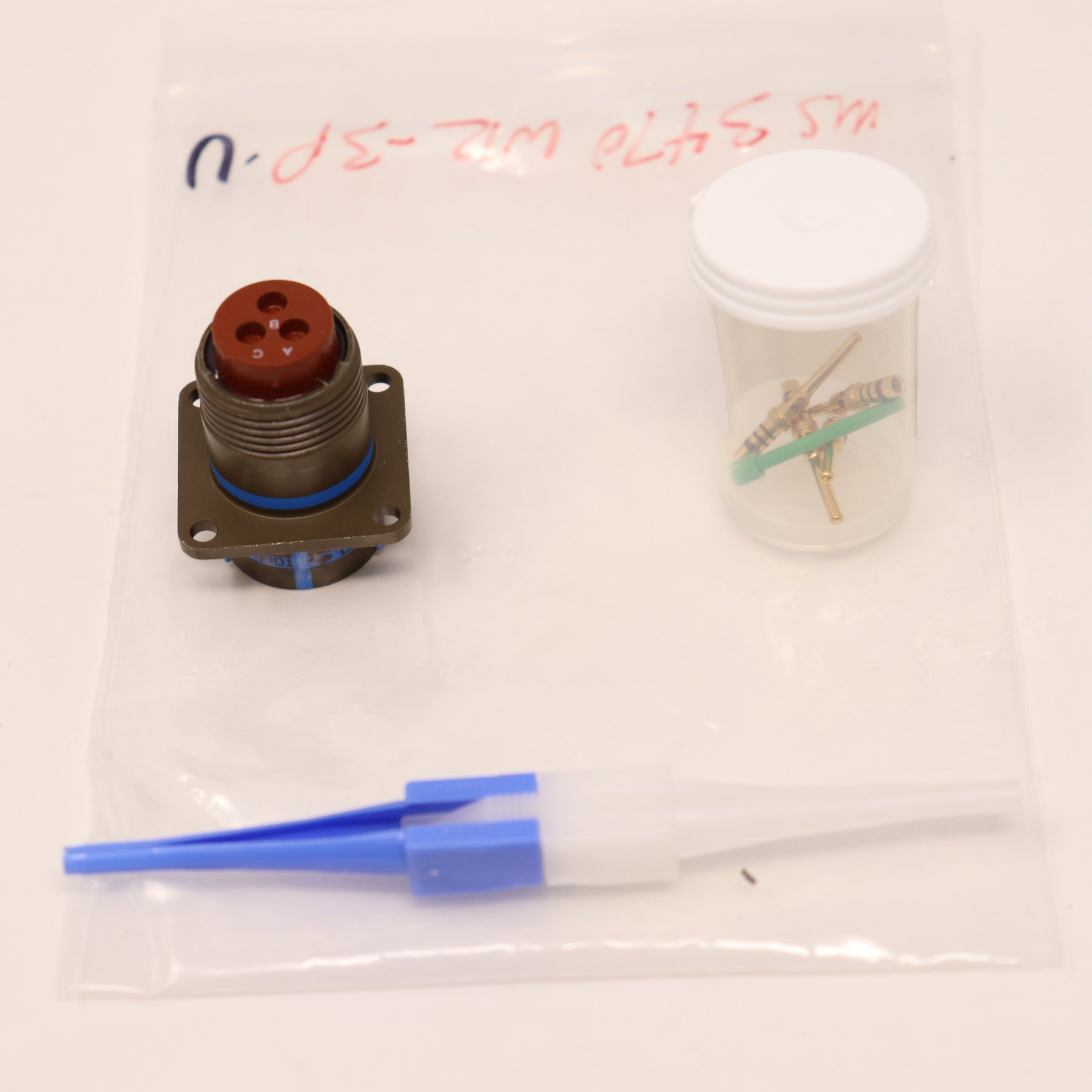 6 Pack TE Connectivitiy/Deutsch Circular MIL Spec Connector MS3470W12-3P