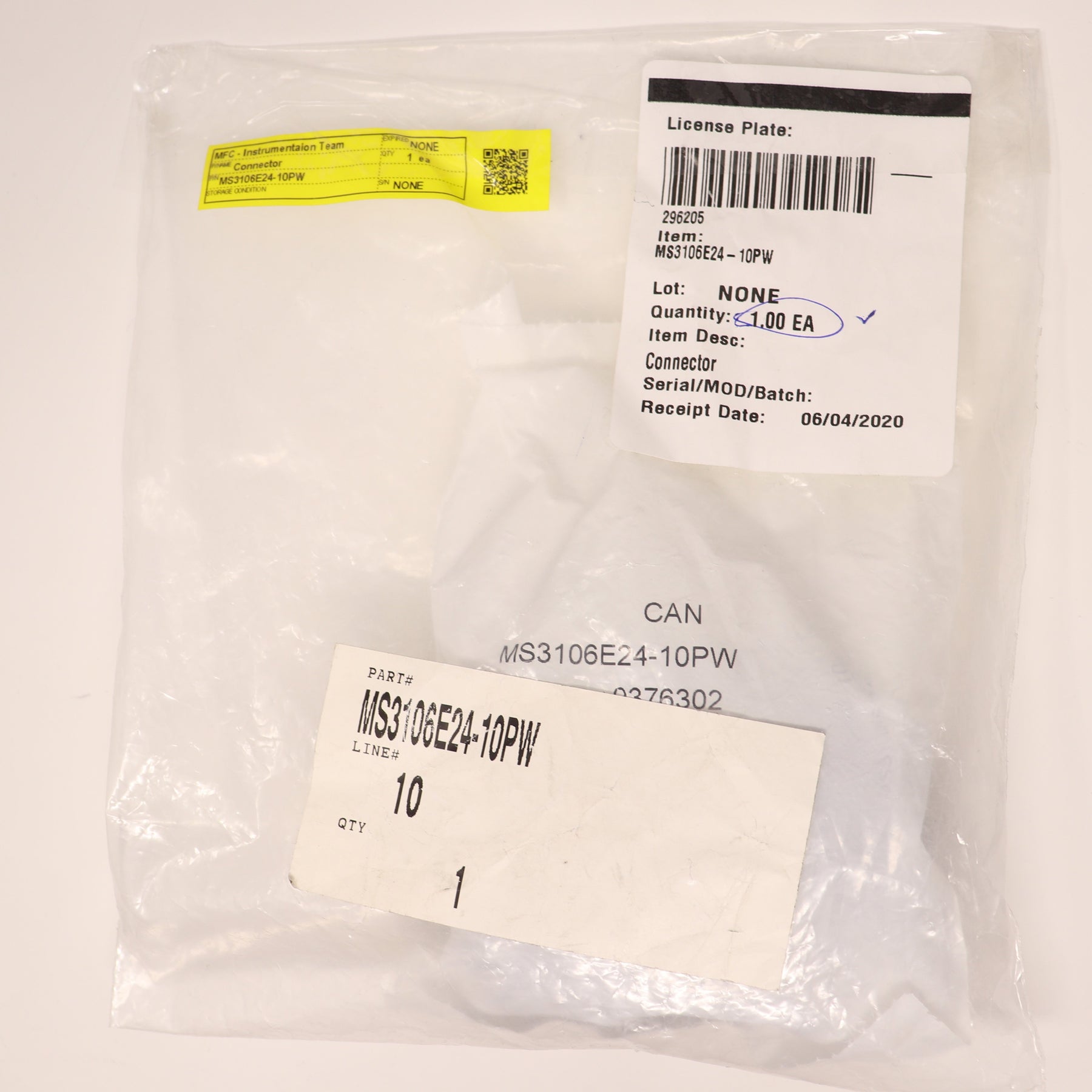 ITT Cannon Connector MS3106E24-10PW