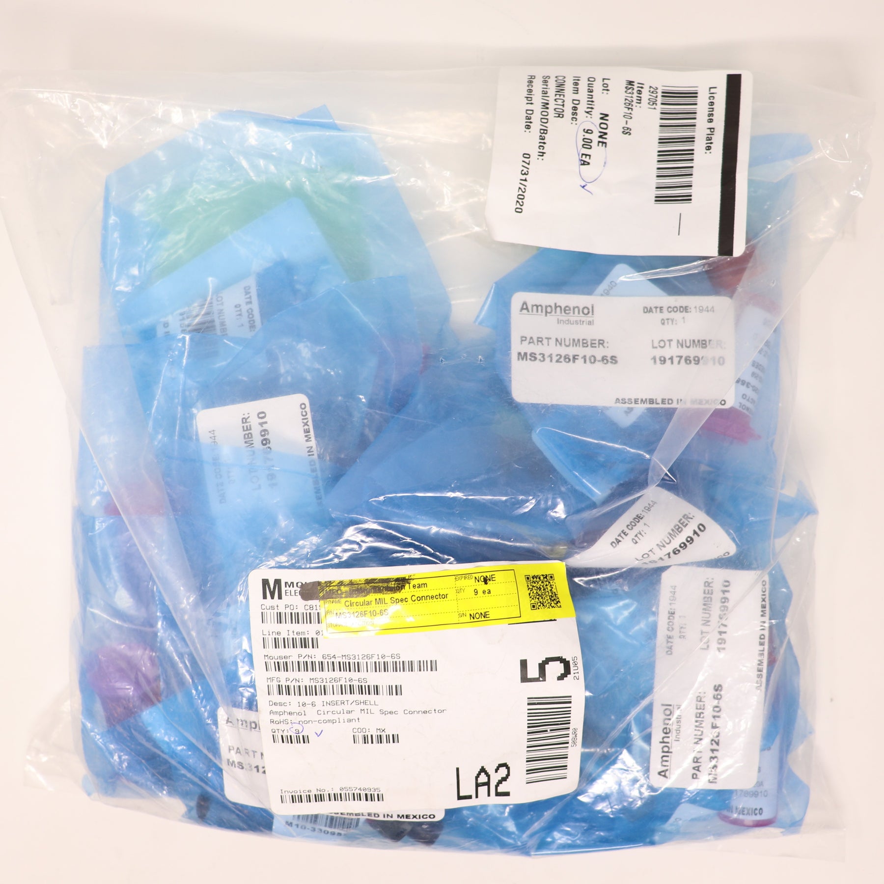 Amphenol Circular MIL Spec Connector MS3126F10-6S