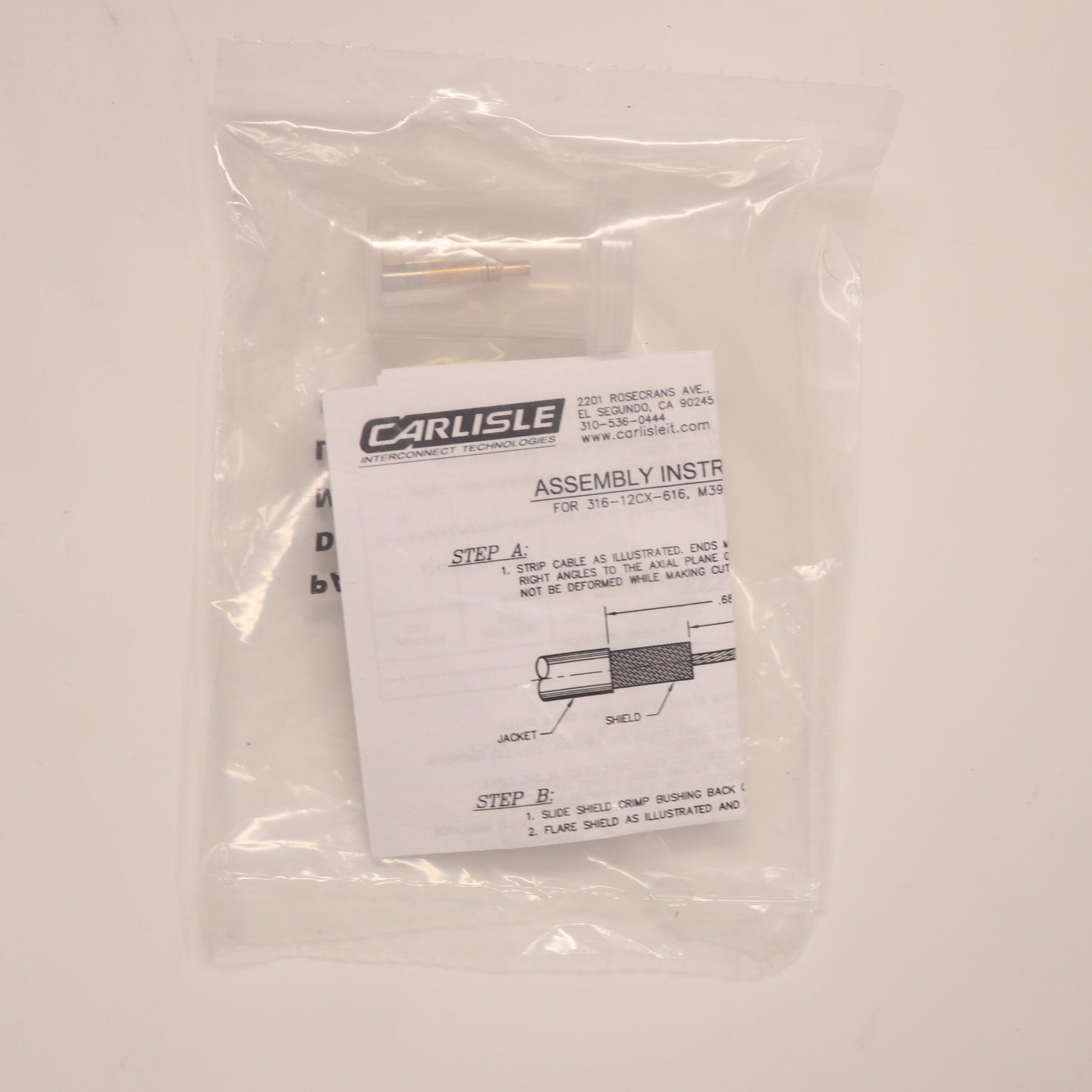 7 Pack Carlisle IT Coax Socket Size 12 Connector M39029/75-416