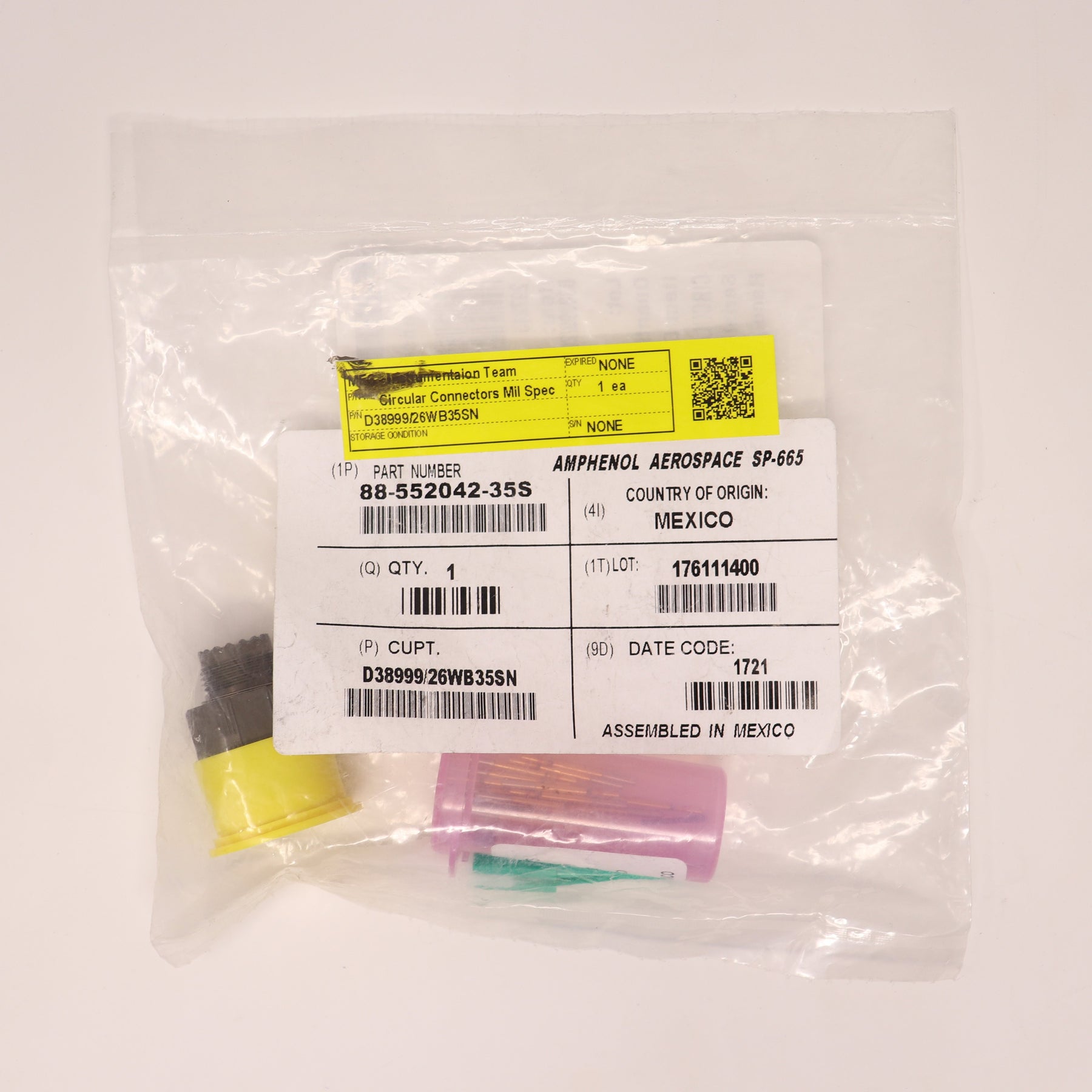 Amphenol Circular Connector 13 Pin Size 11 D38999/26WB35SN