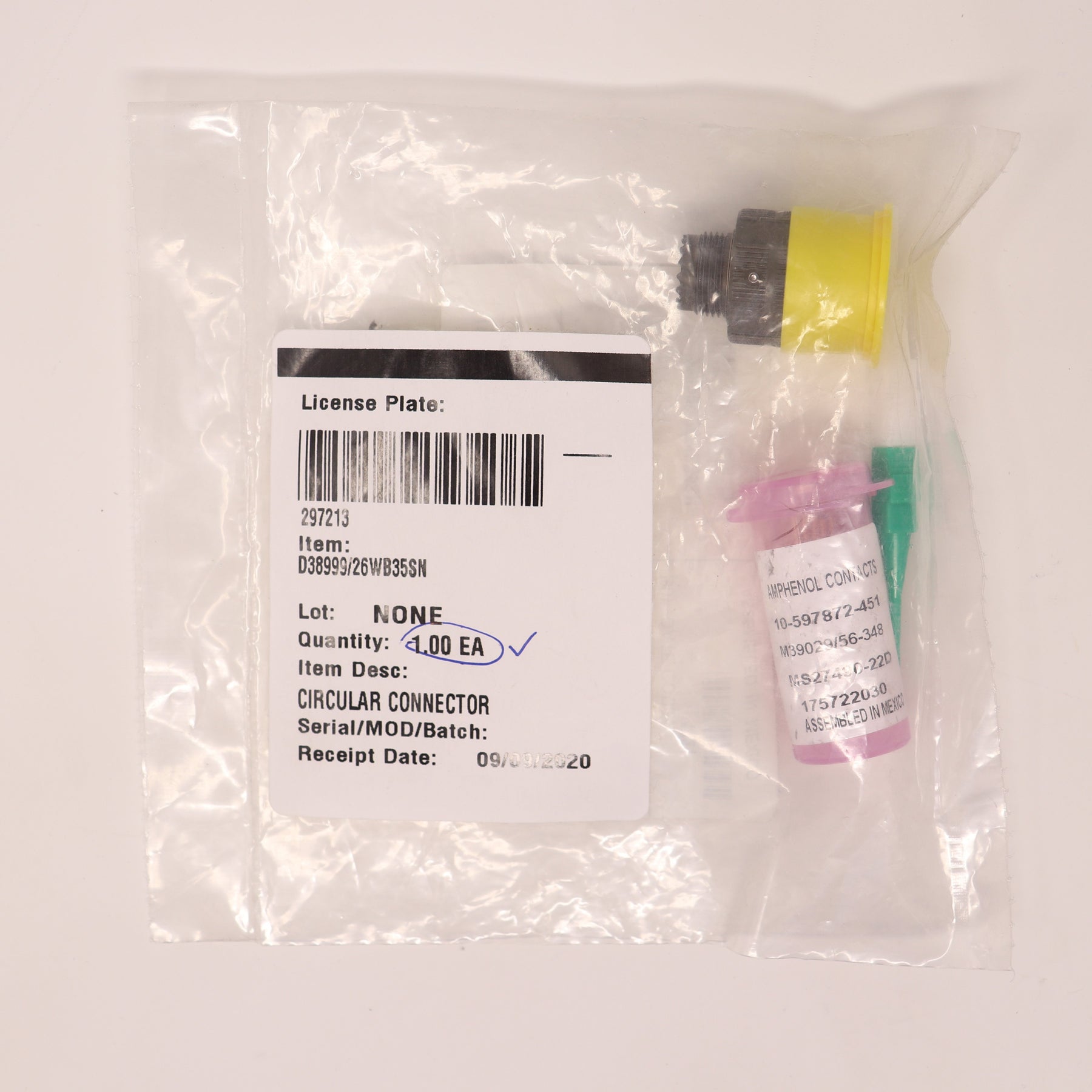 Amphenol Circular Connector 13 Pin Size 11 D38999/26WB35SN