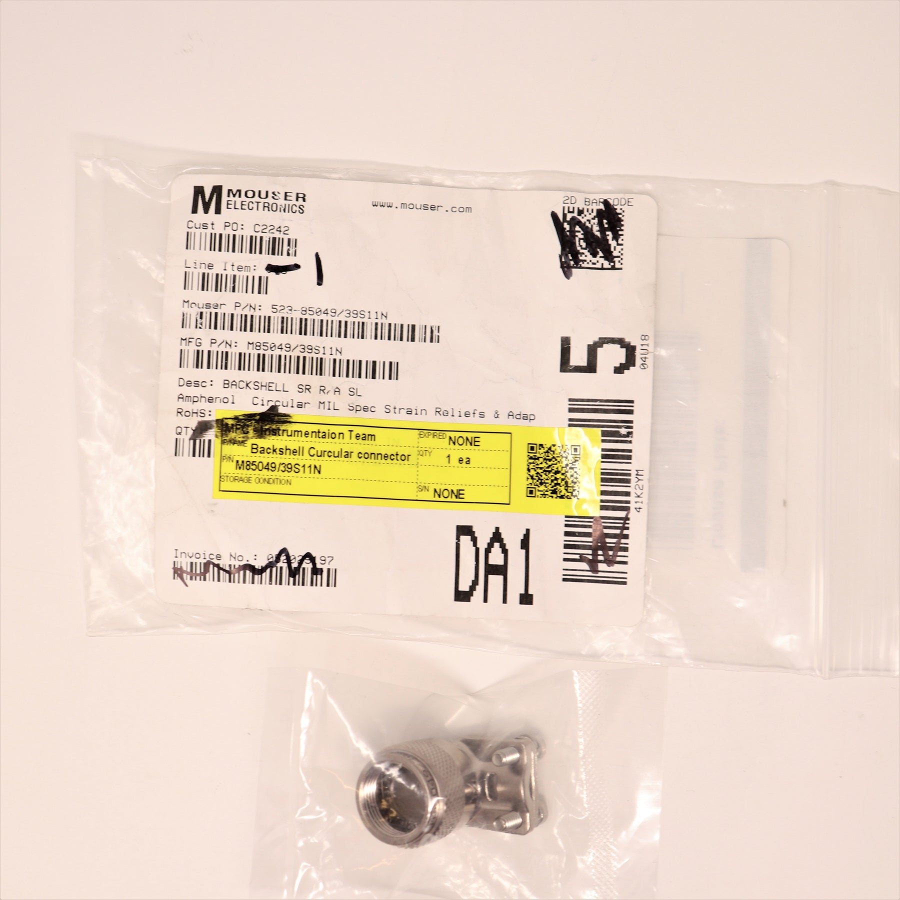 Amphenol Backshell M85049/39S11N