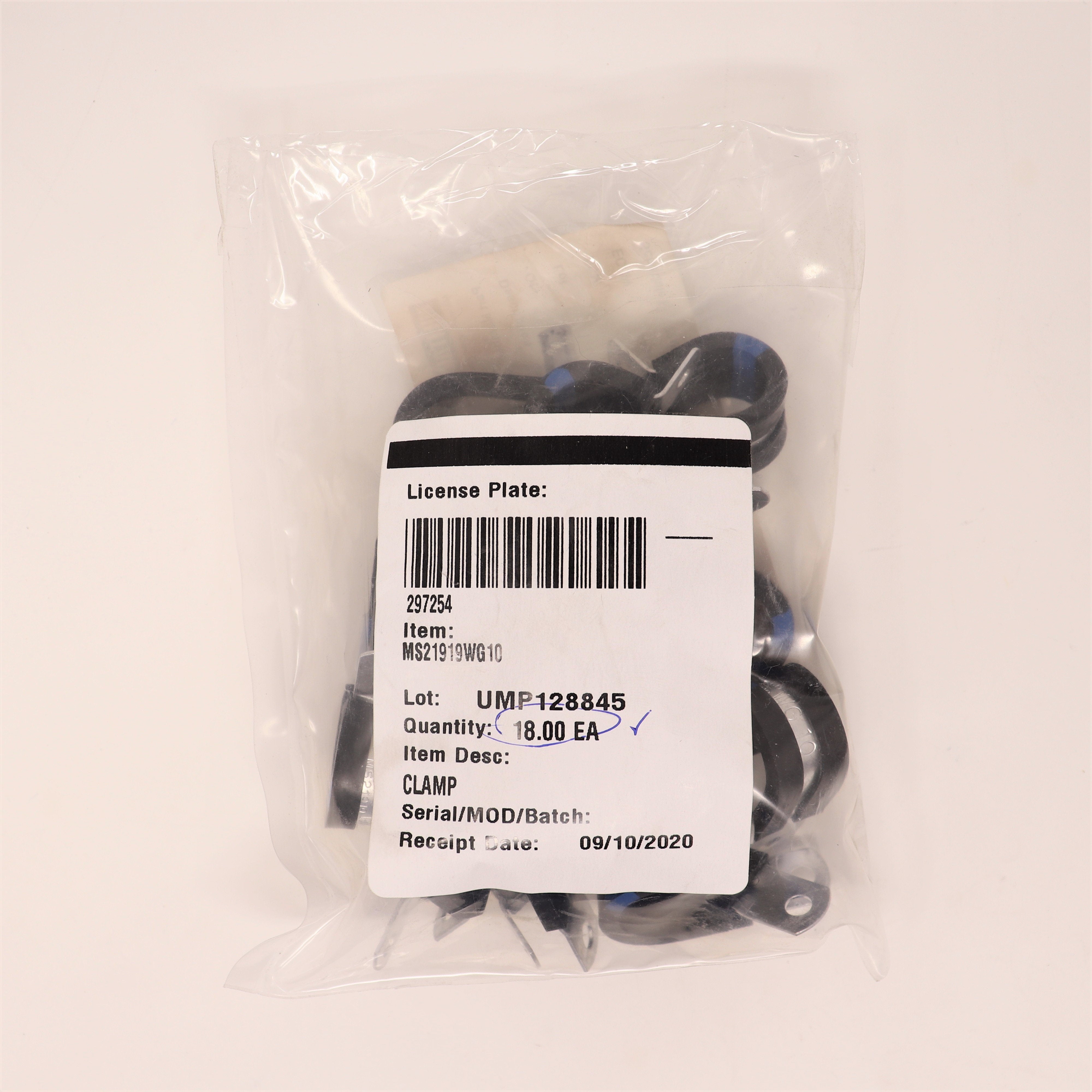 18 Pack UMPCO Clamp 13/64 Steel MS21919WG10