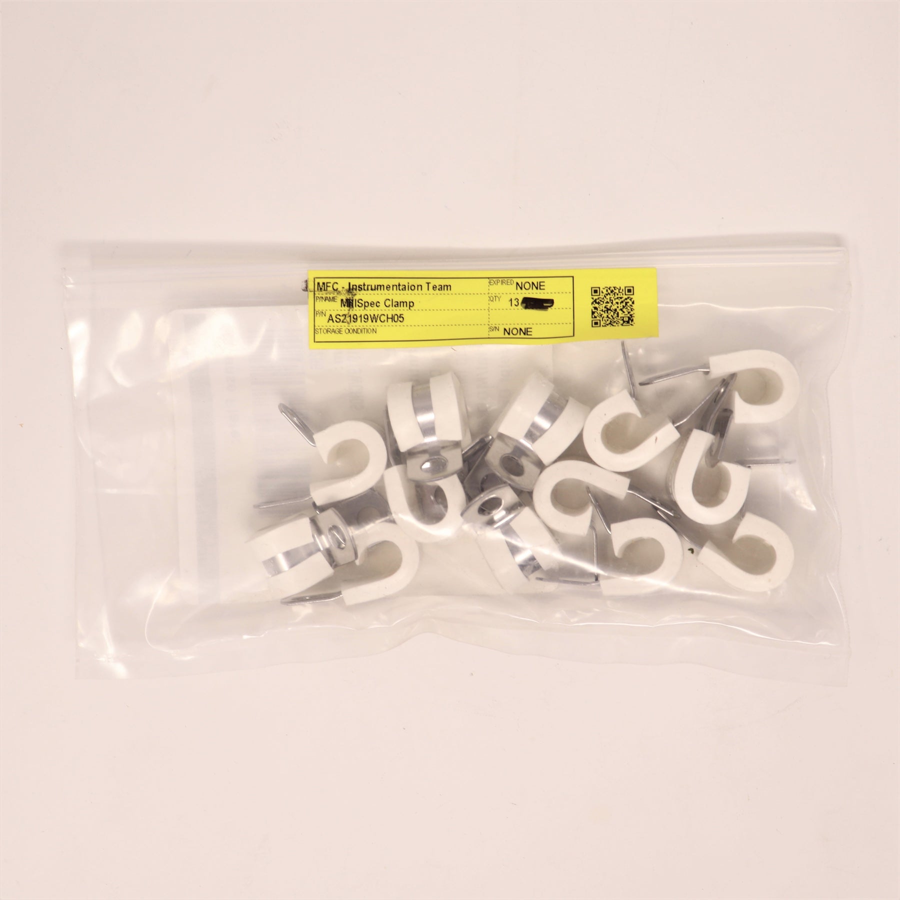 13-Pack UMPCO Stainless Steel Covered P Clamp White AS21919WCH05