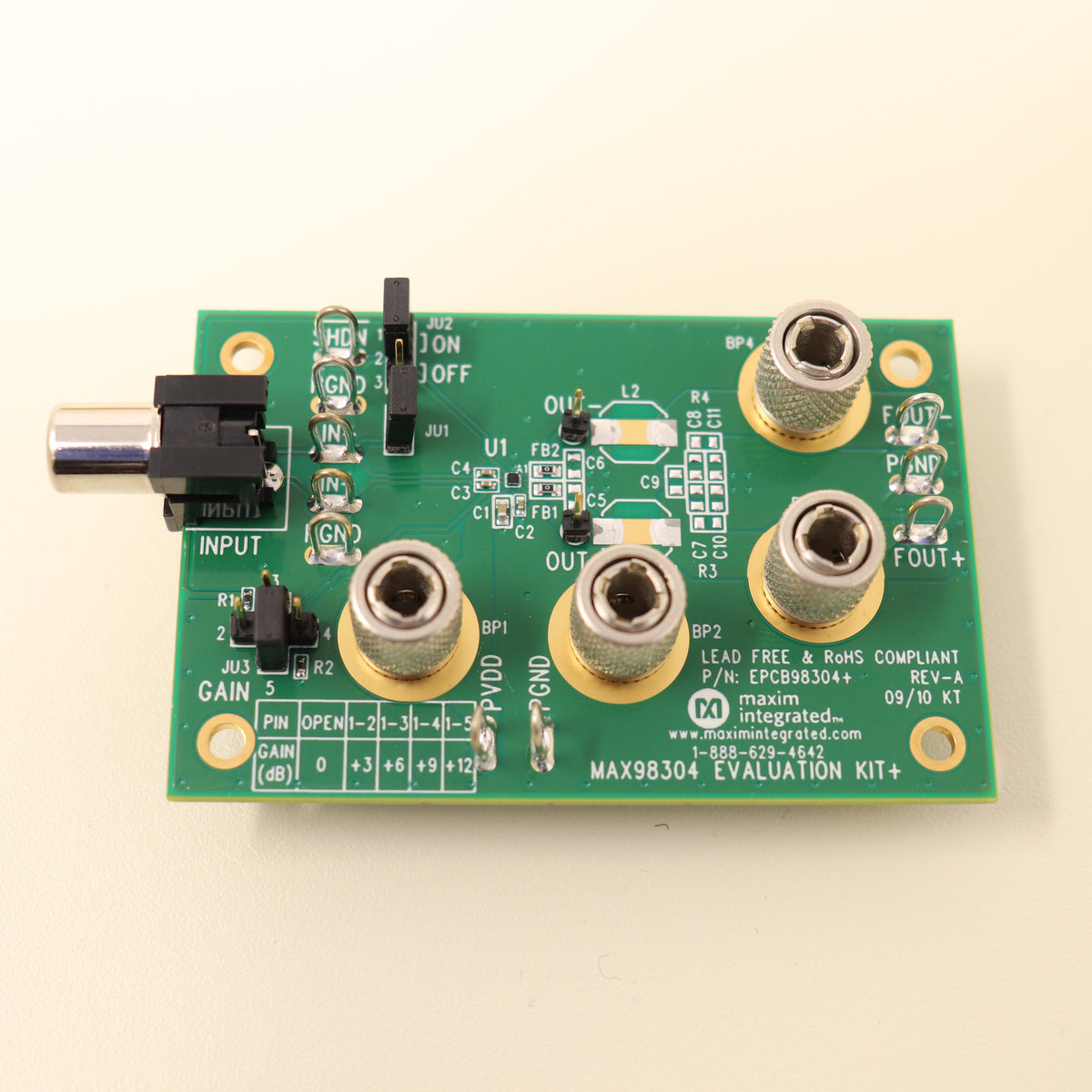 Maxim Integrated MAX98304EVKITKIT+ Evaluation Kit