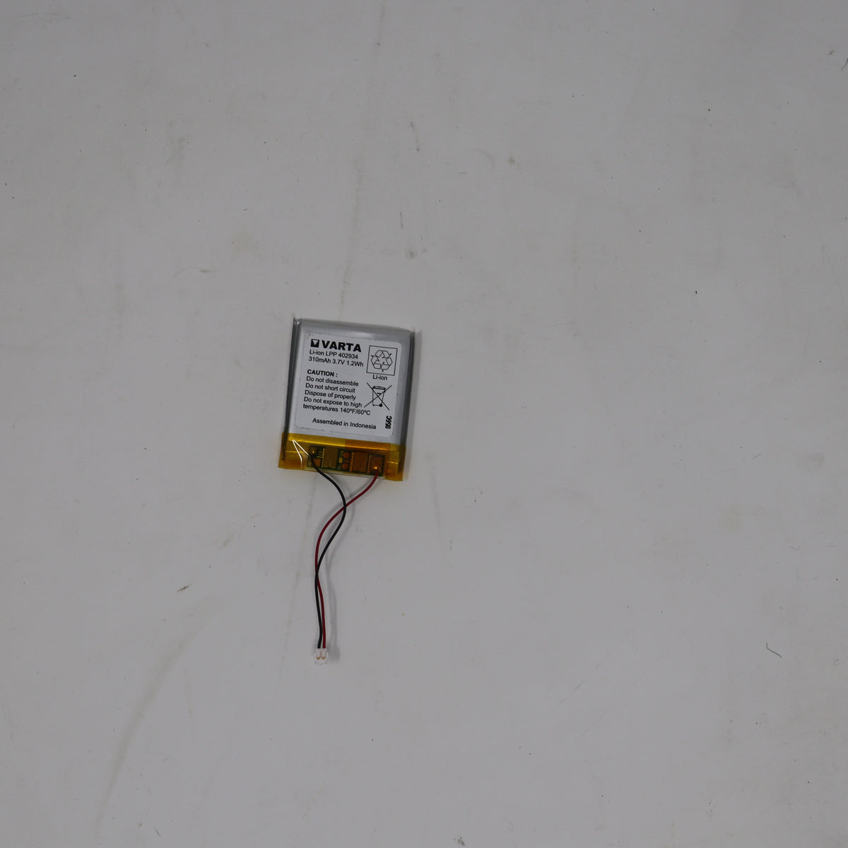 Varta Li-ion Battery LPP 402934 310mAh 3.7V 1.2Wh