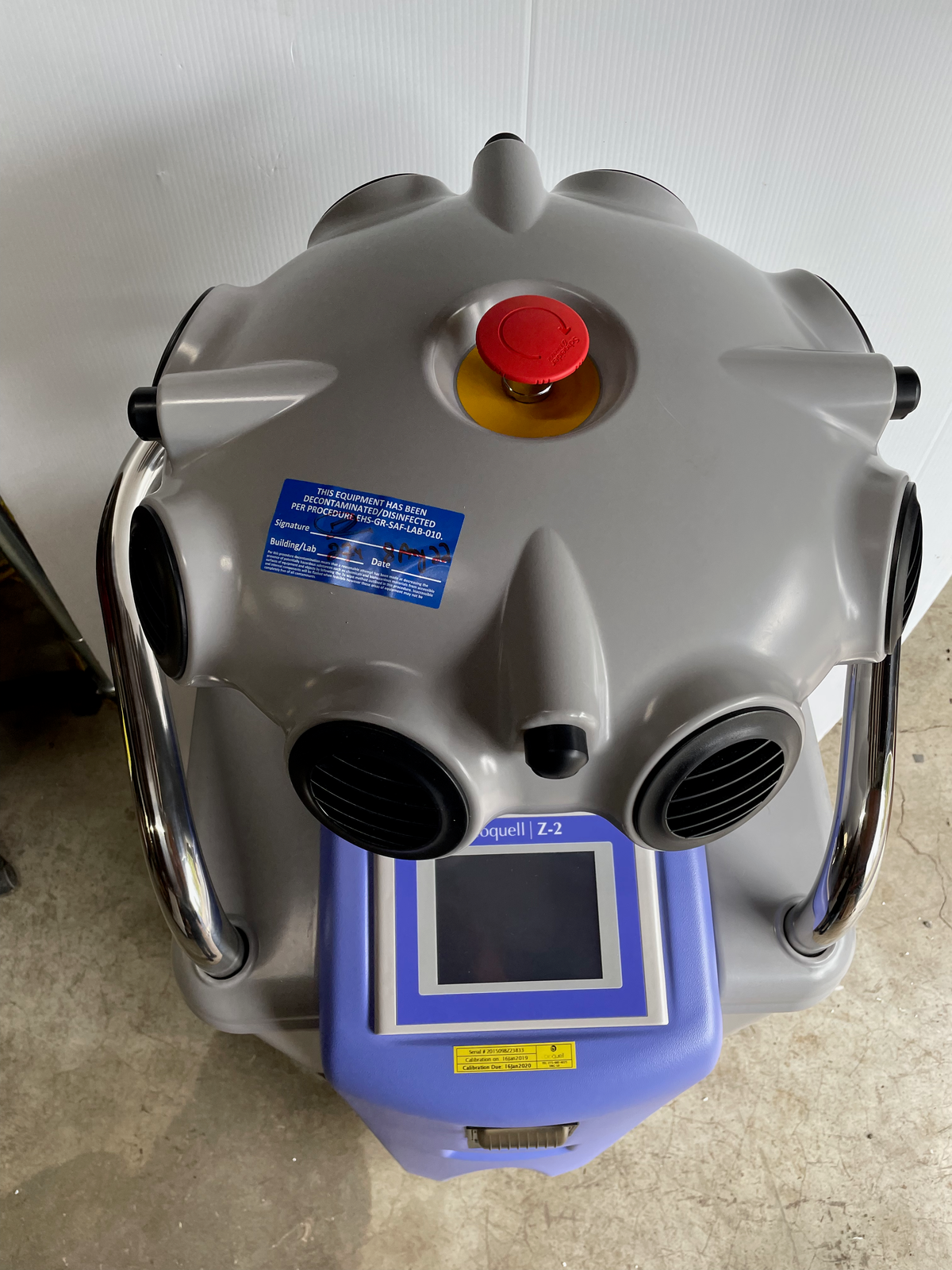 Bioquell Z-2 Mobile Hydrogen Peroxide Vapor Generation System Sanitizer