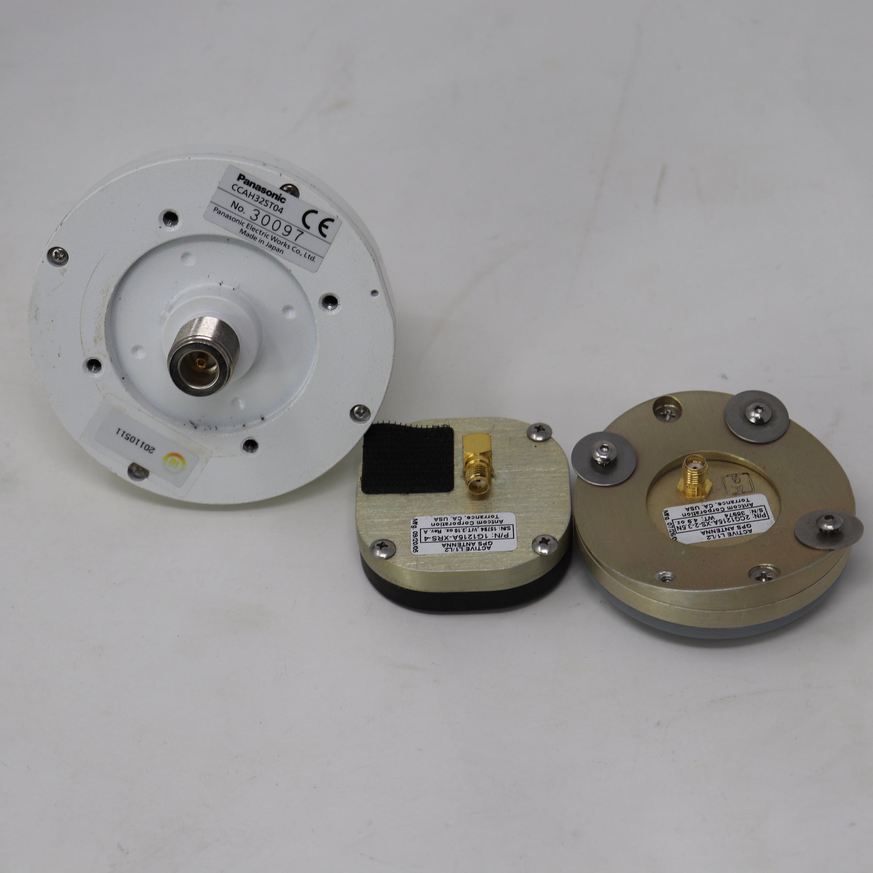 Lot of (3) Active GPS Antennas Panasonic/ Antcom