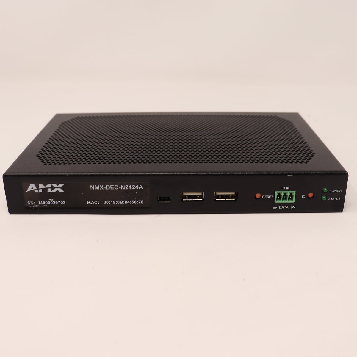 AMX N2424A 4K Decoder 4:4:4 VOIP Decoder w/ POE+ KVM