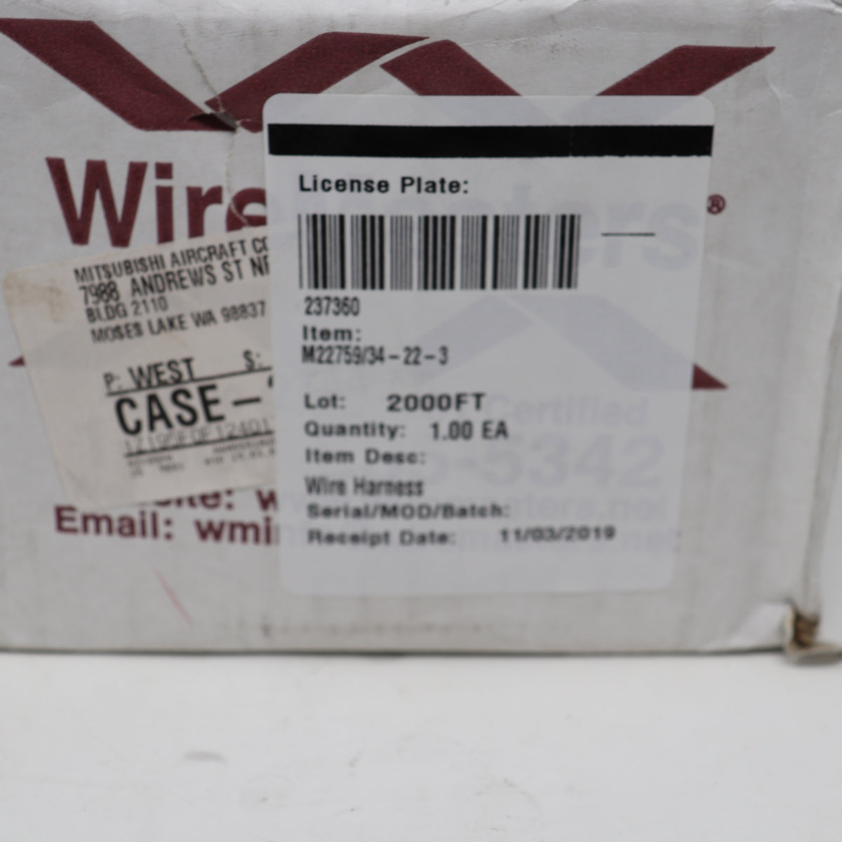 Judd Wire M22759/34-22-3 2000' Mil-Spec Tinned Copper Conductor