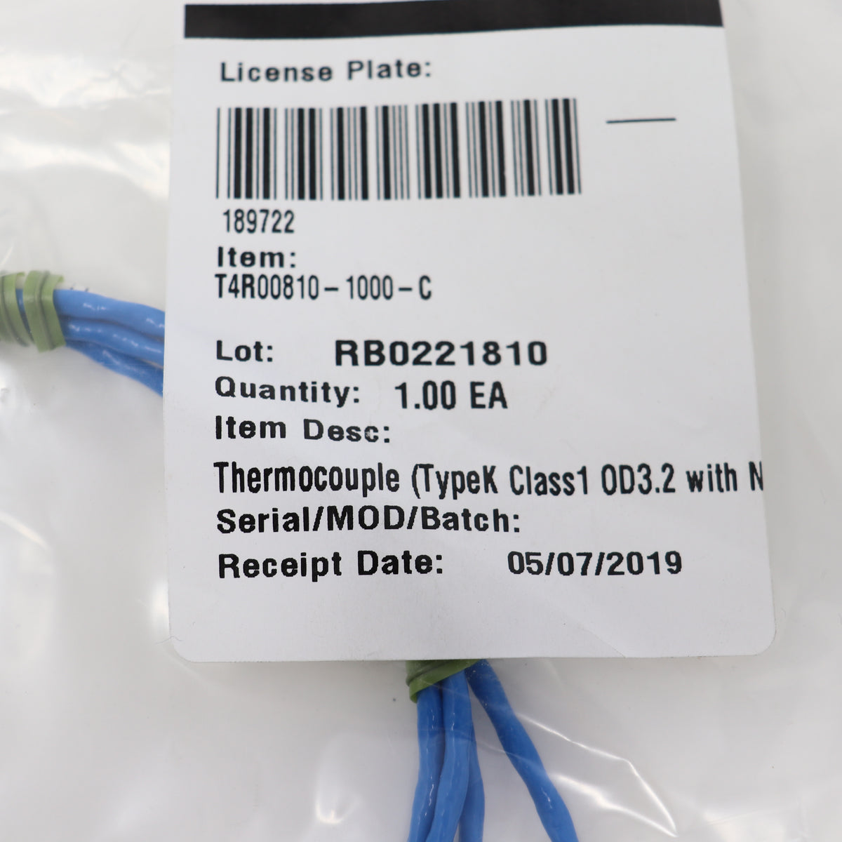 ARI Aeropak Type K Class 11 OD3.2 Thermocouple w/ Probe T4R00810-1000-C
