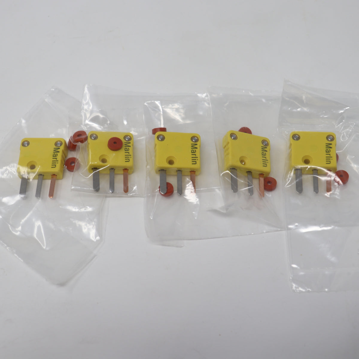 5-Pack Marlin 3 Pole Mini Plug Type K 1261-K